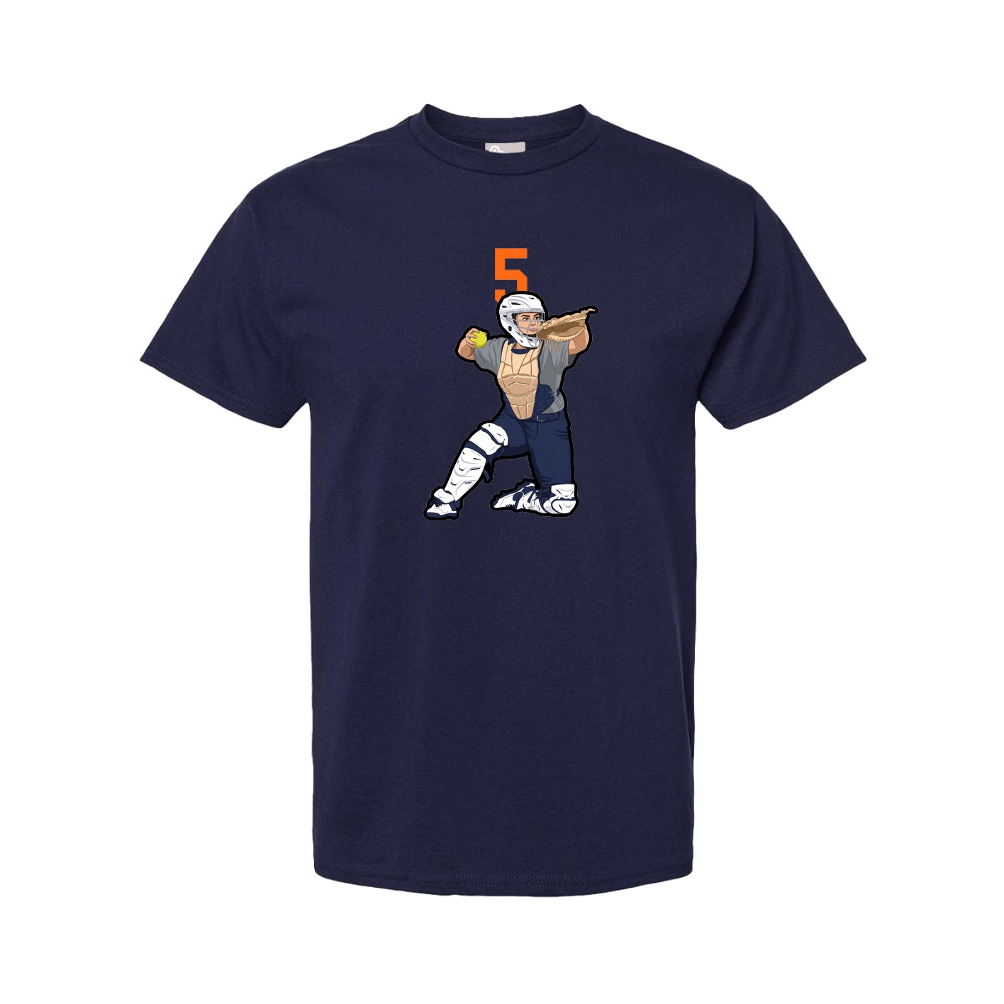 Youth Tee — Number Top in Navy