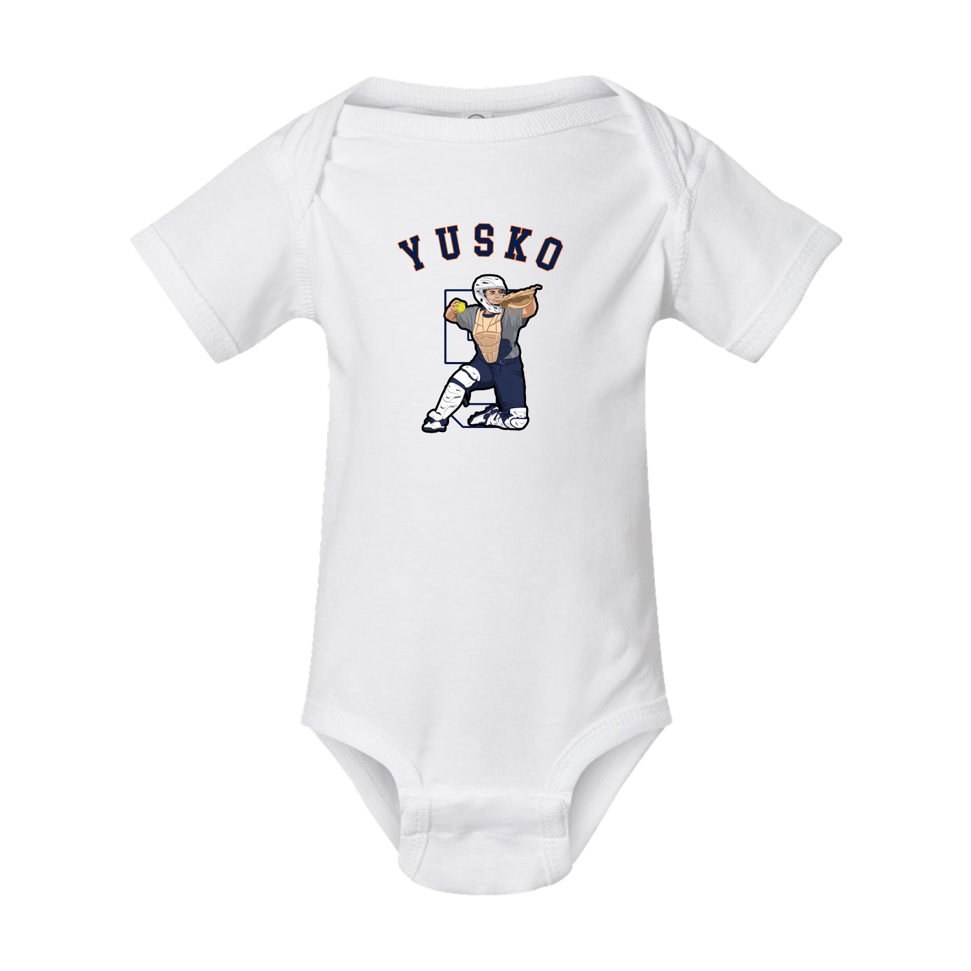 Baby Onesie — Shirsey Arch in White