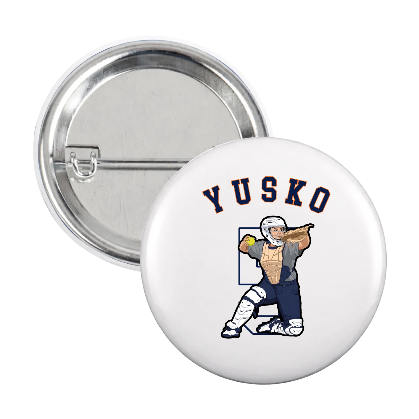 Game Day Button — Shirsey Arch in White