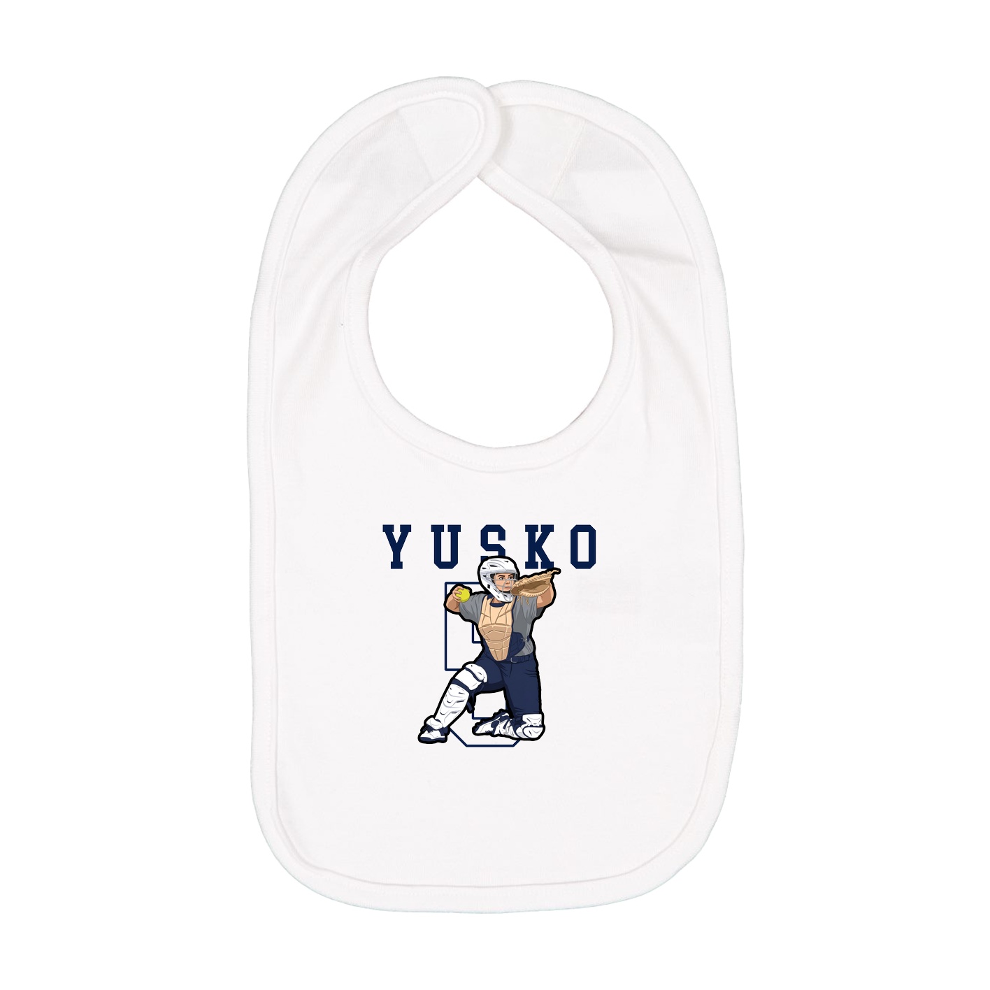 Infant Bib — Shirsey in White