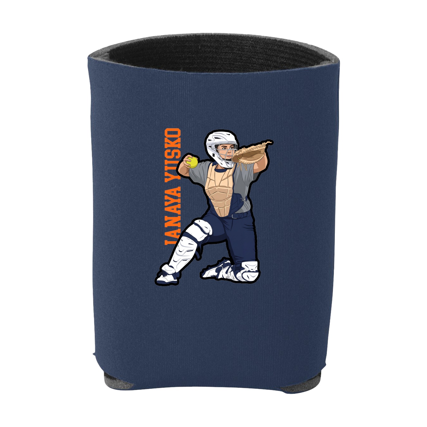 Can Holder — Name Vertical in Navy