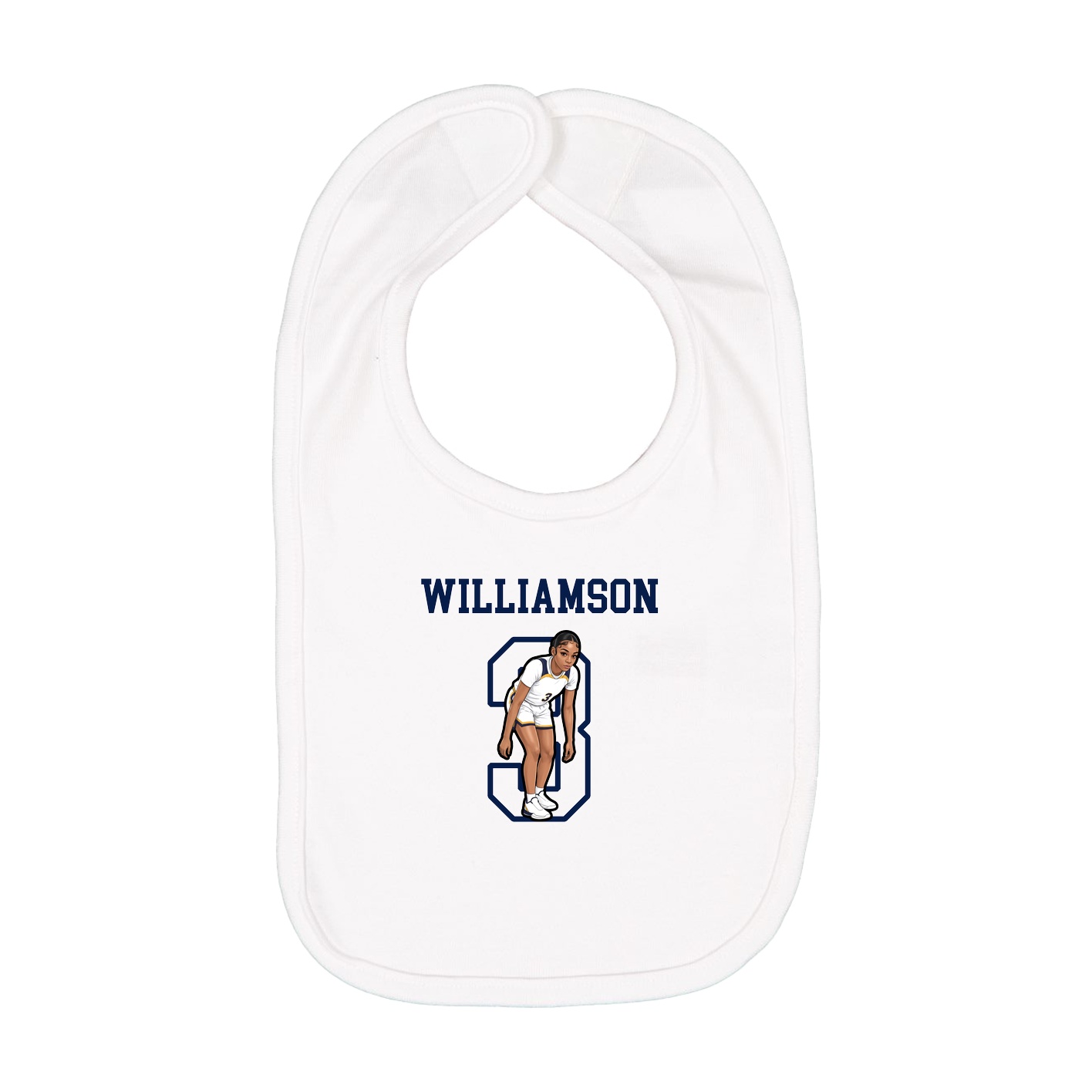 Infant Bib — Shirsey in White