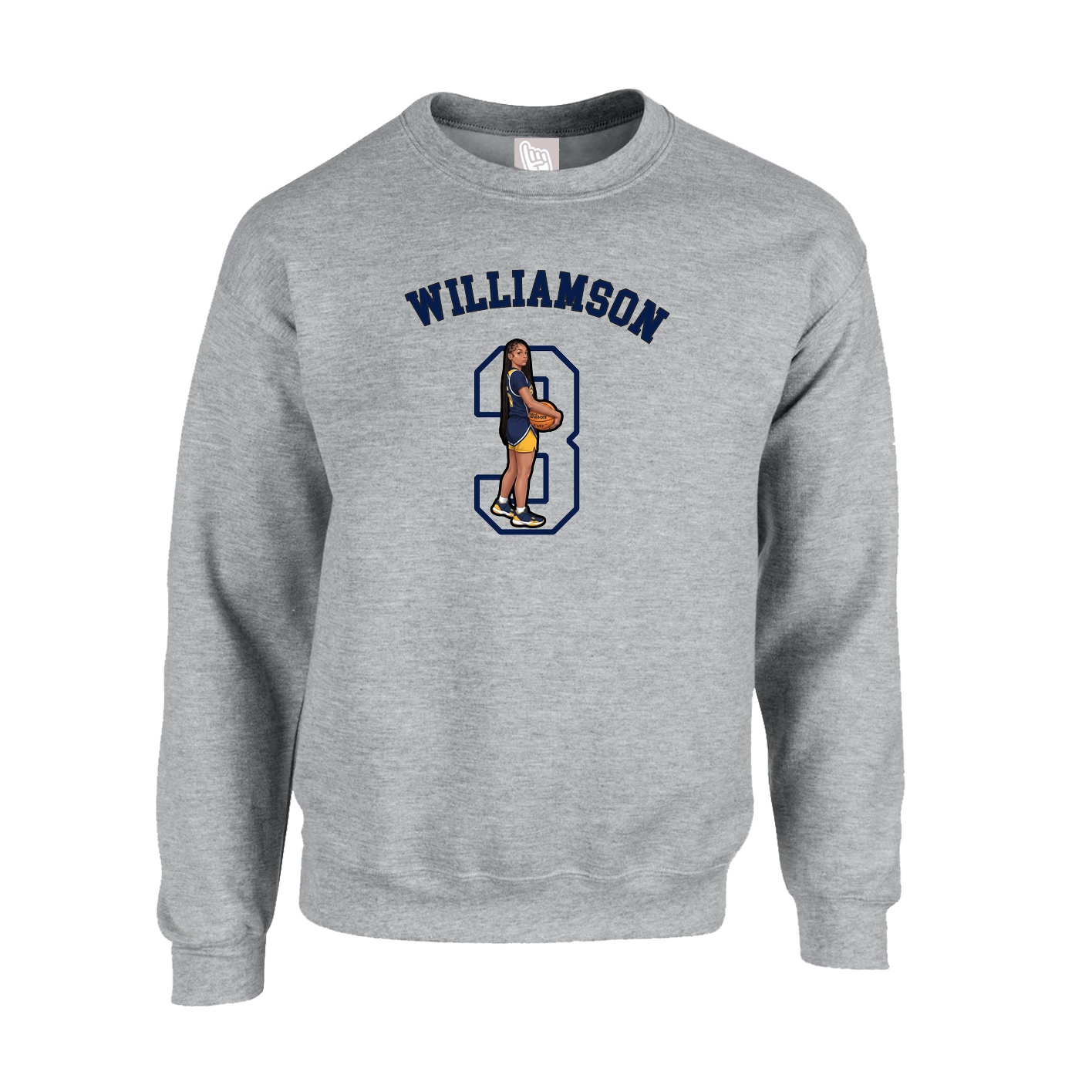 Fleece Crew — Shirsey Arch in Grey