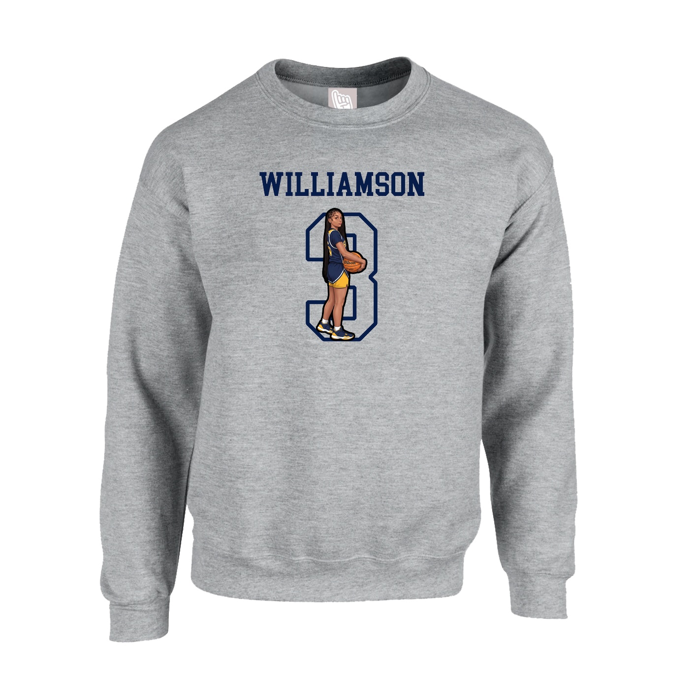 Fleece Crew — Shirsey in Grey