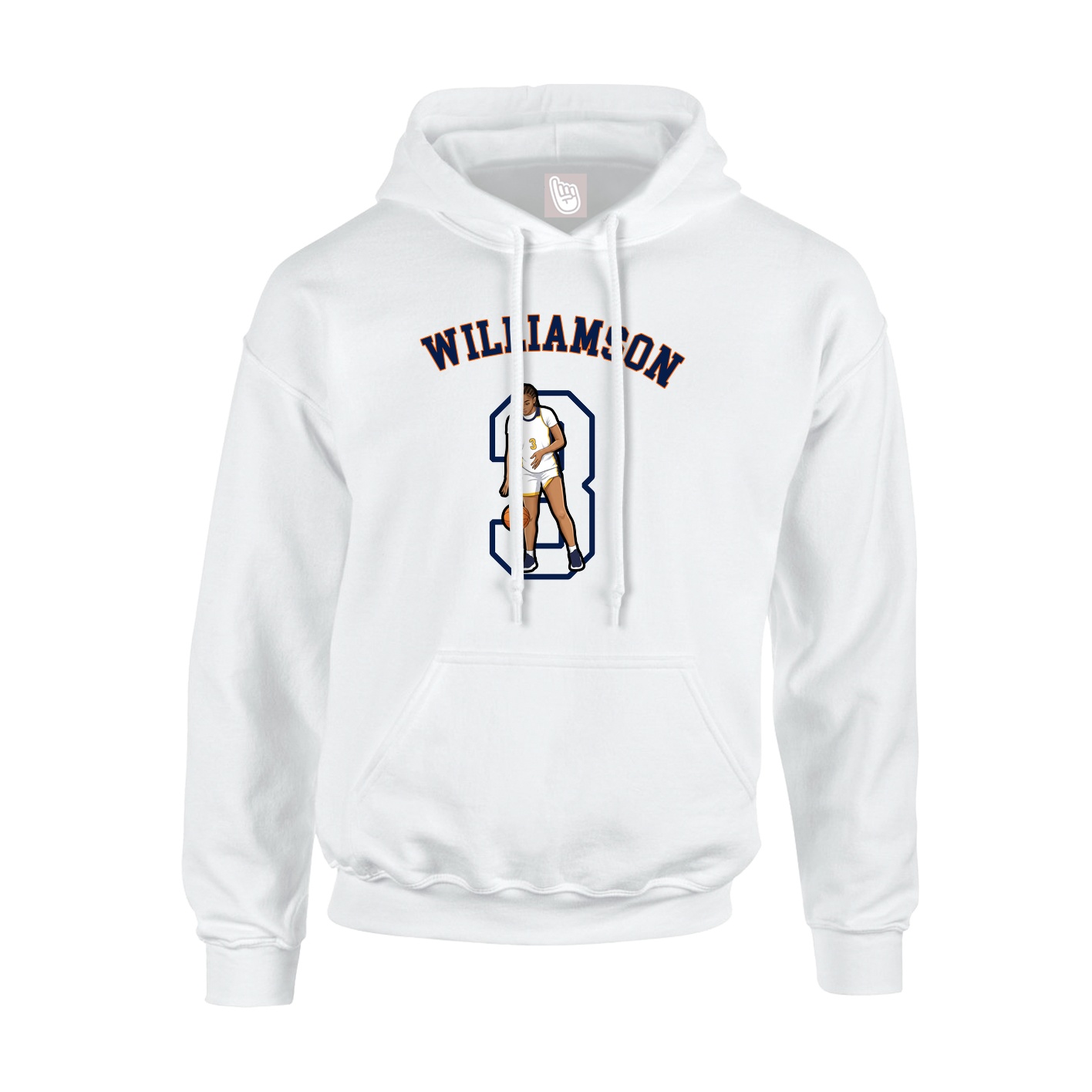 Hoodie — Shirsey Arch in White