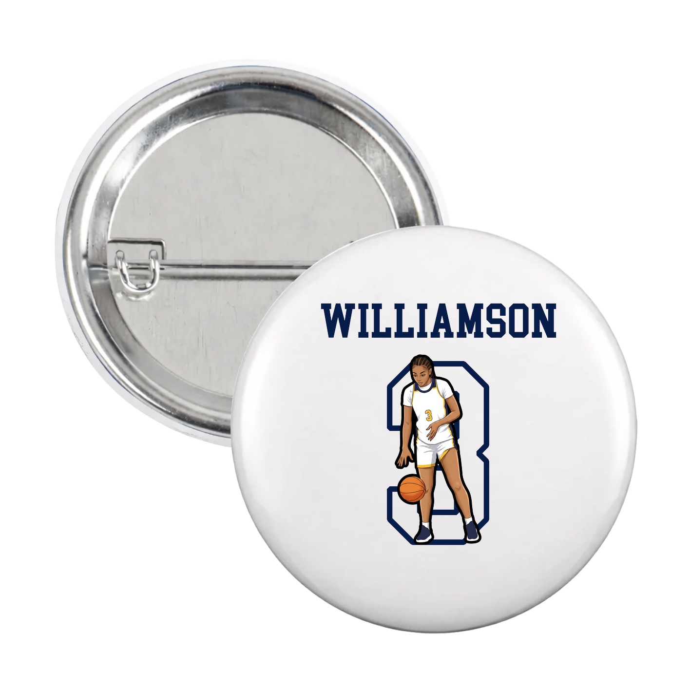 Game Day Button — Shirsey in White
