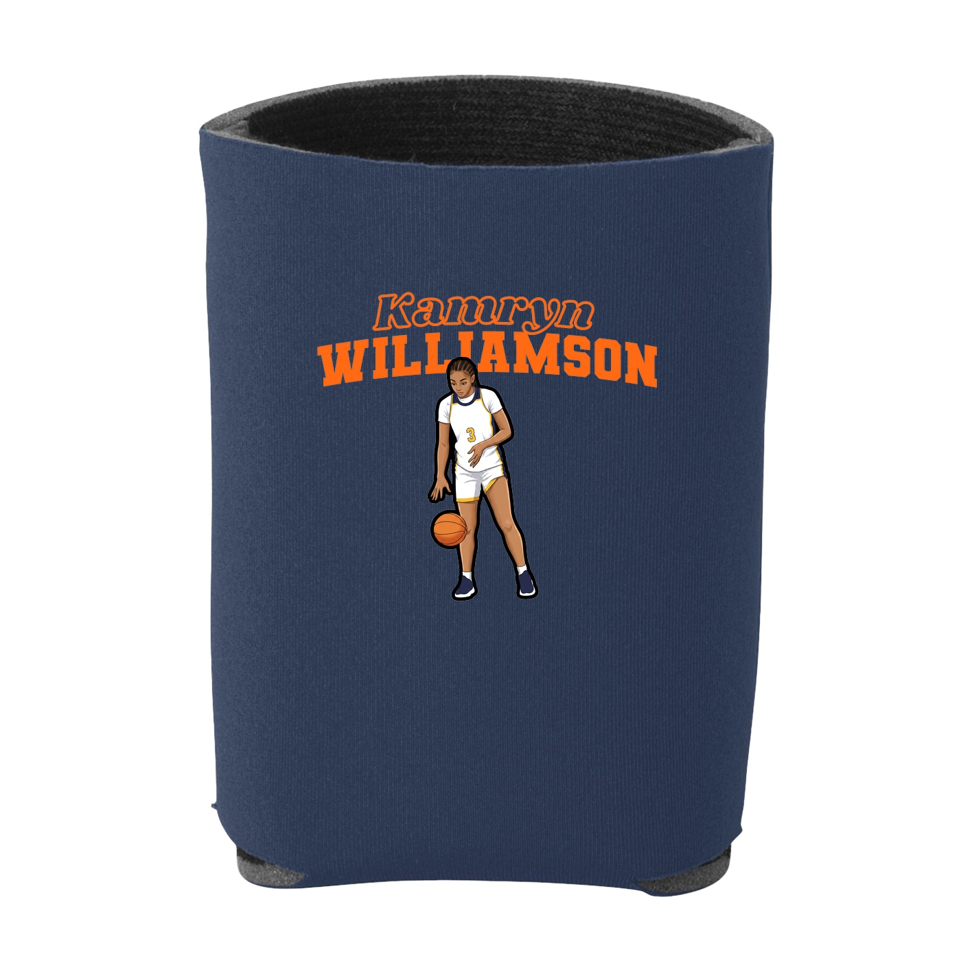 Can Holder — Name Arch in Navy