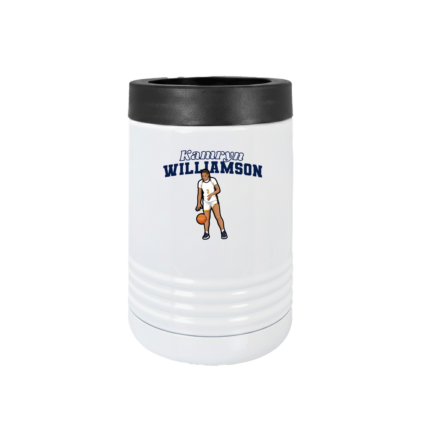 Beverage Holder — Name Arch in White