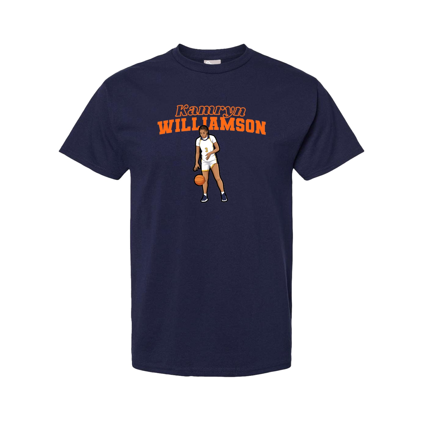 Tee — Name Arch in Navy