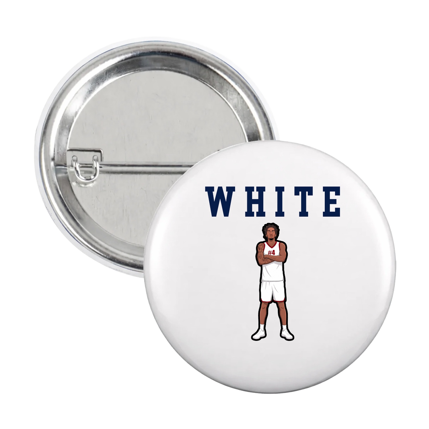 Game Day Button — Shirsey in White