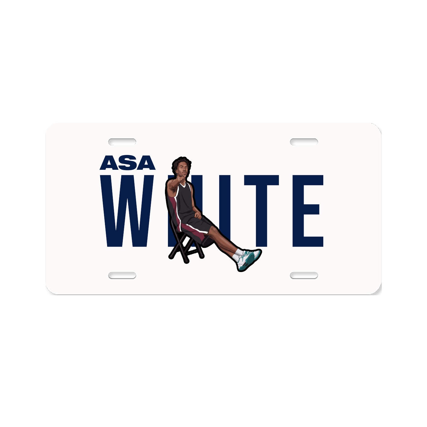 License Plate — Player Name in Classic