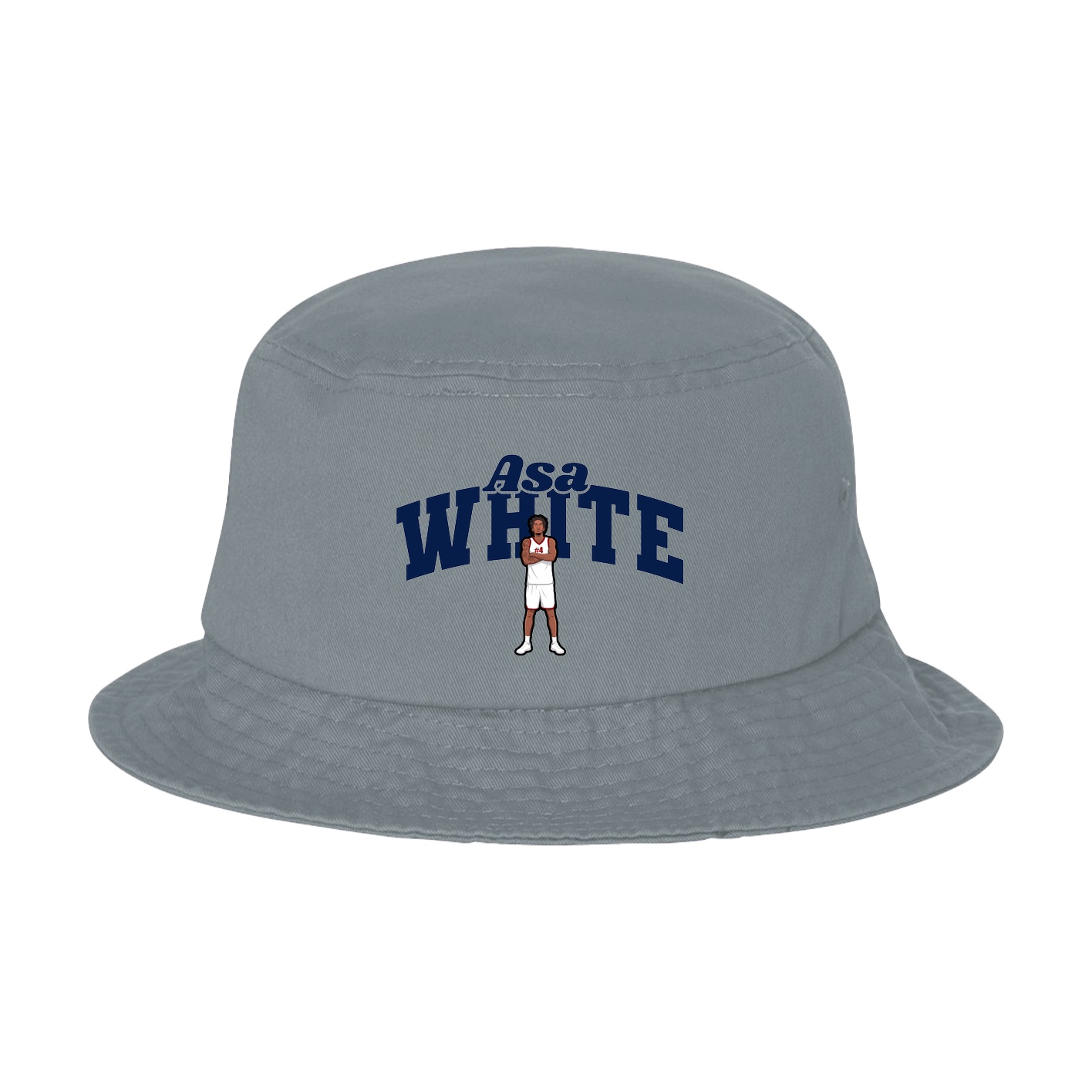 Bucket Cap — Signature Arch in Grey