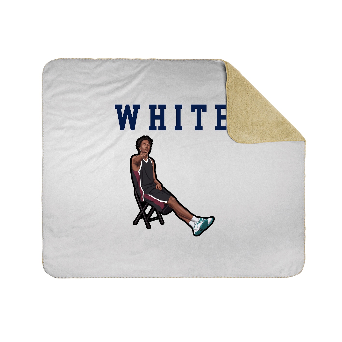 Throw Blanket — Shirsey in White