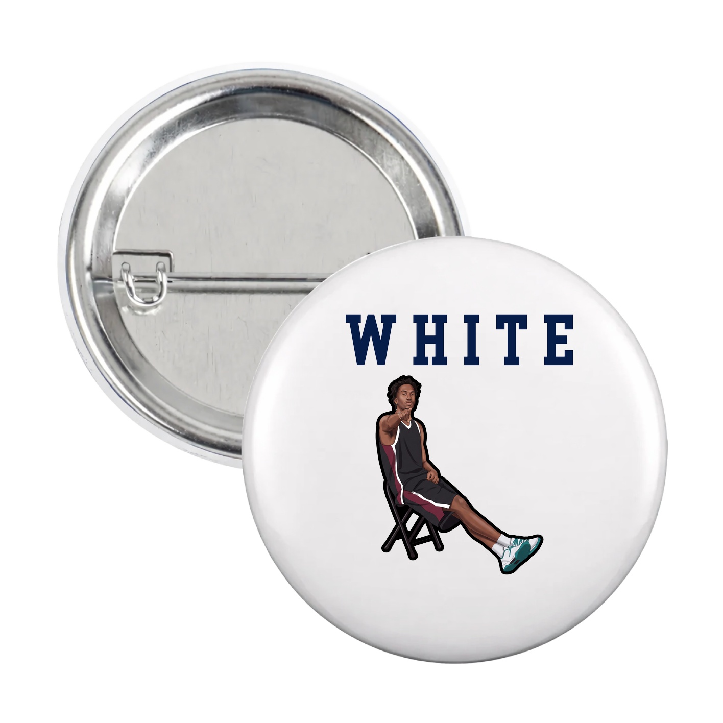 Game Day Button — Shirsey in White