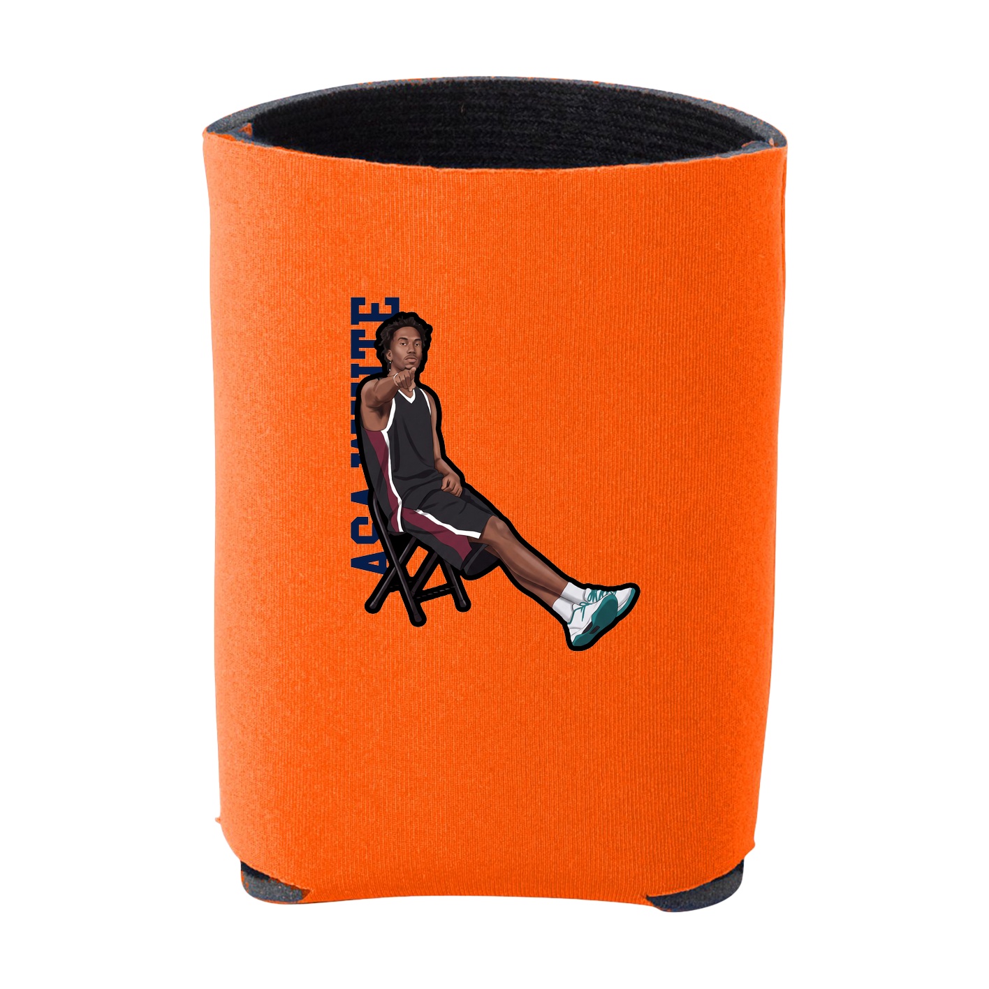 Can Holder — Name Vertical in Orange