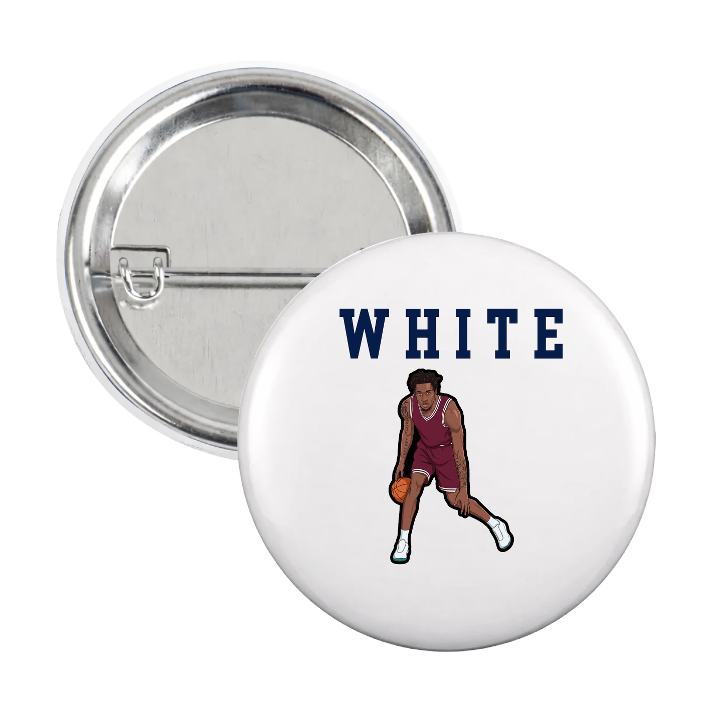 Game Day Button — Shirsey in White