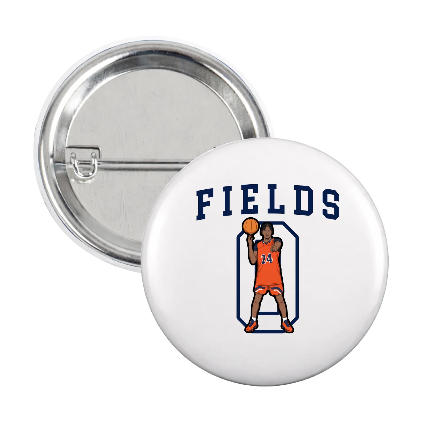 Game Day Button — Shirsey in White