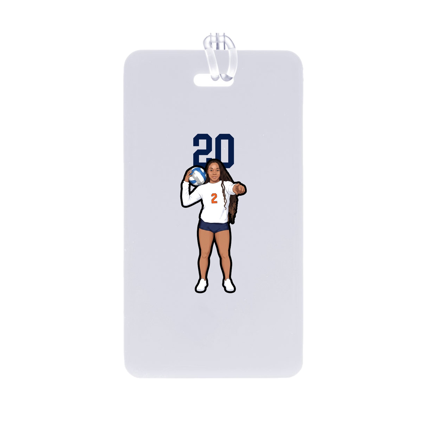 Bag Tag — Number Top in Classic