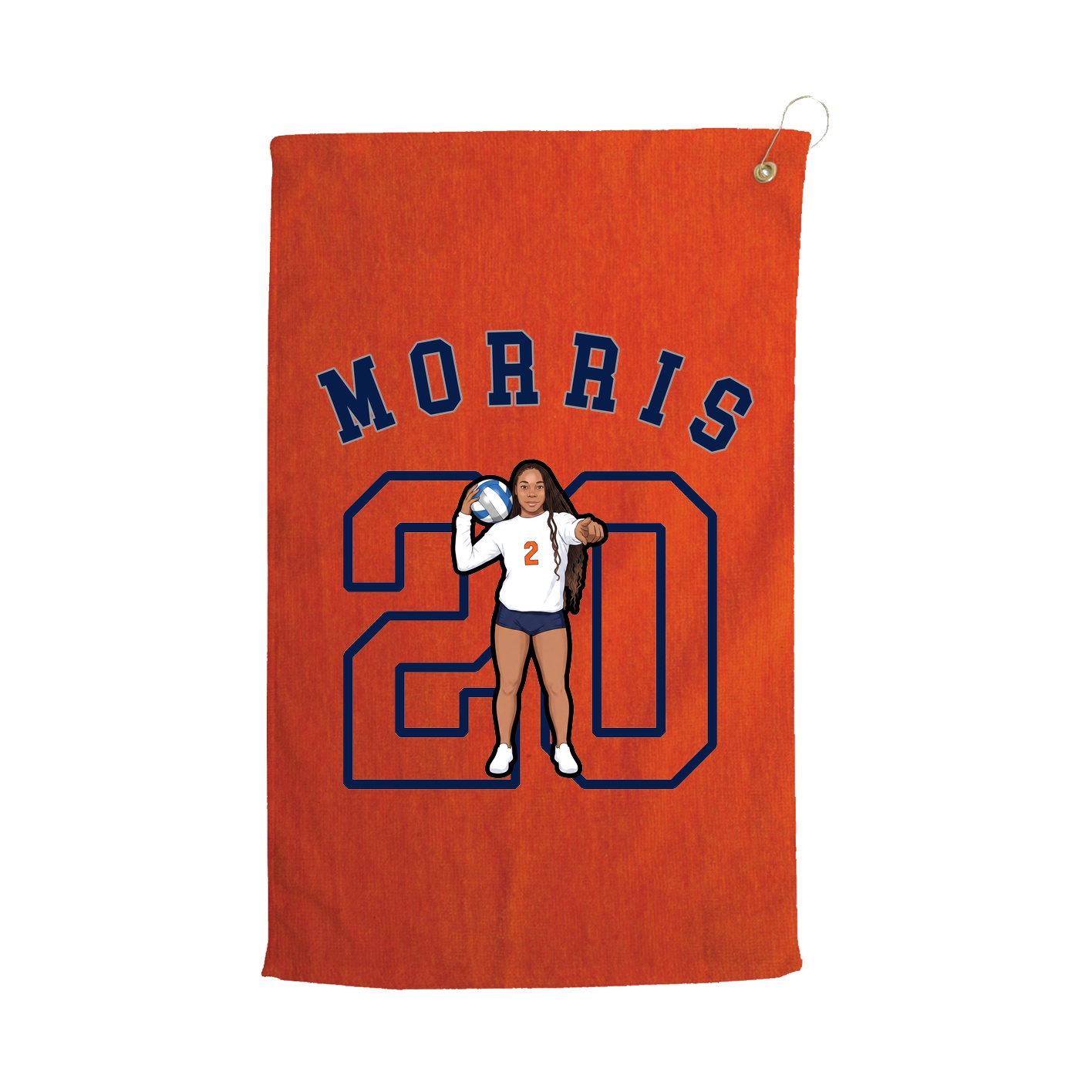 Golf Towel — Shirsey Arch in Orange