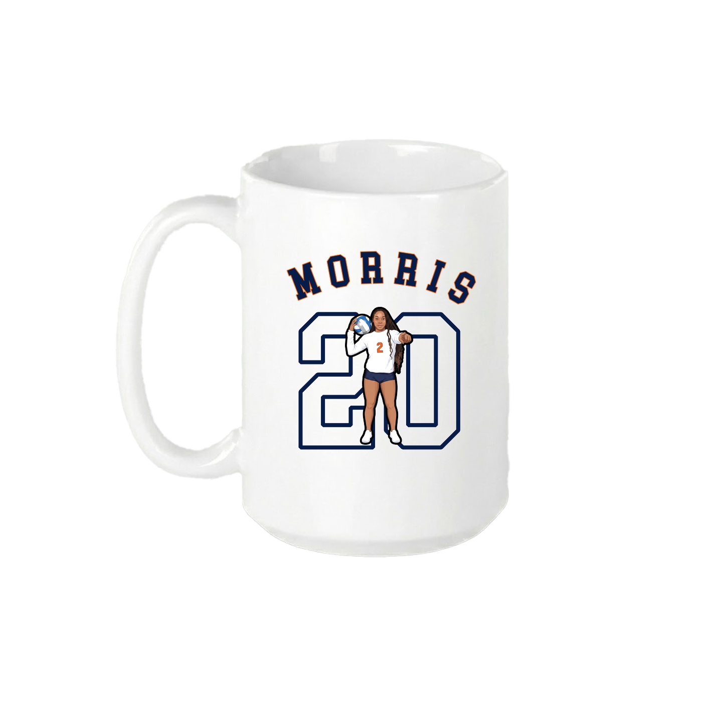 15oz Coffee Mug — Shirsey Arch in White