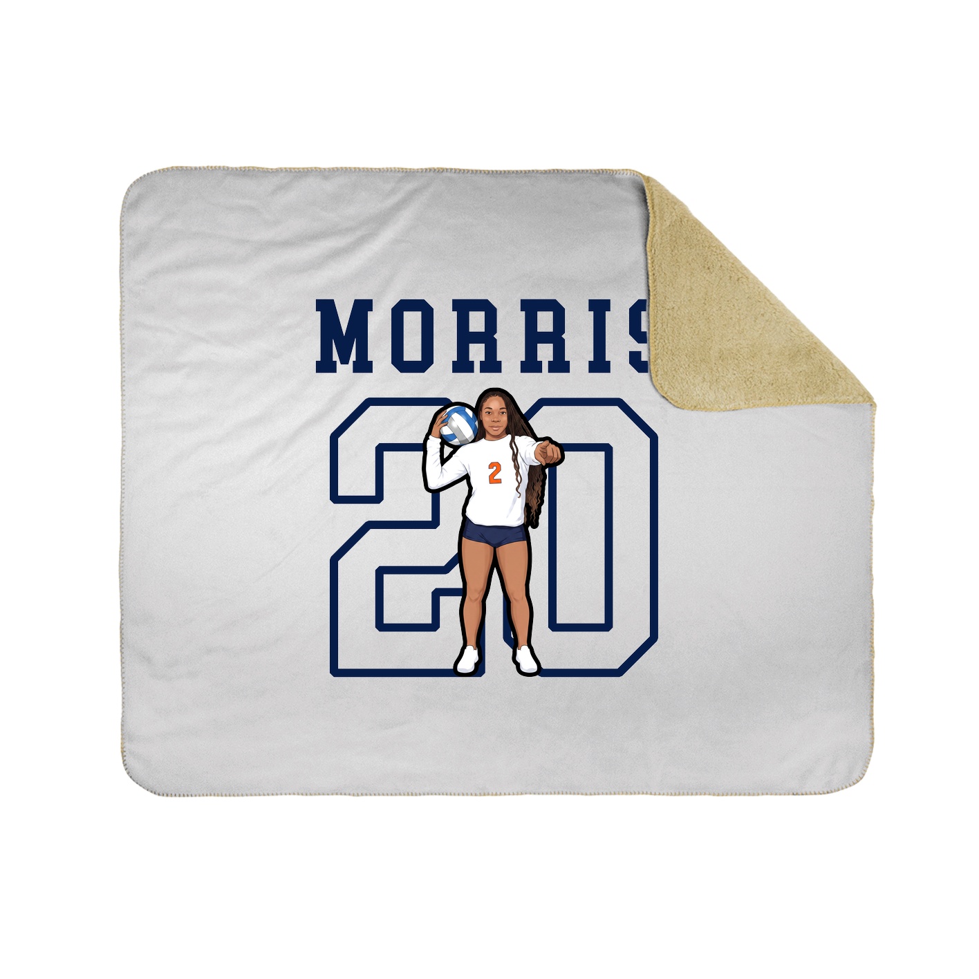 Throw Blanket — Shirsey in White