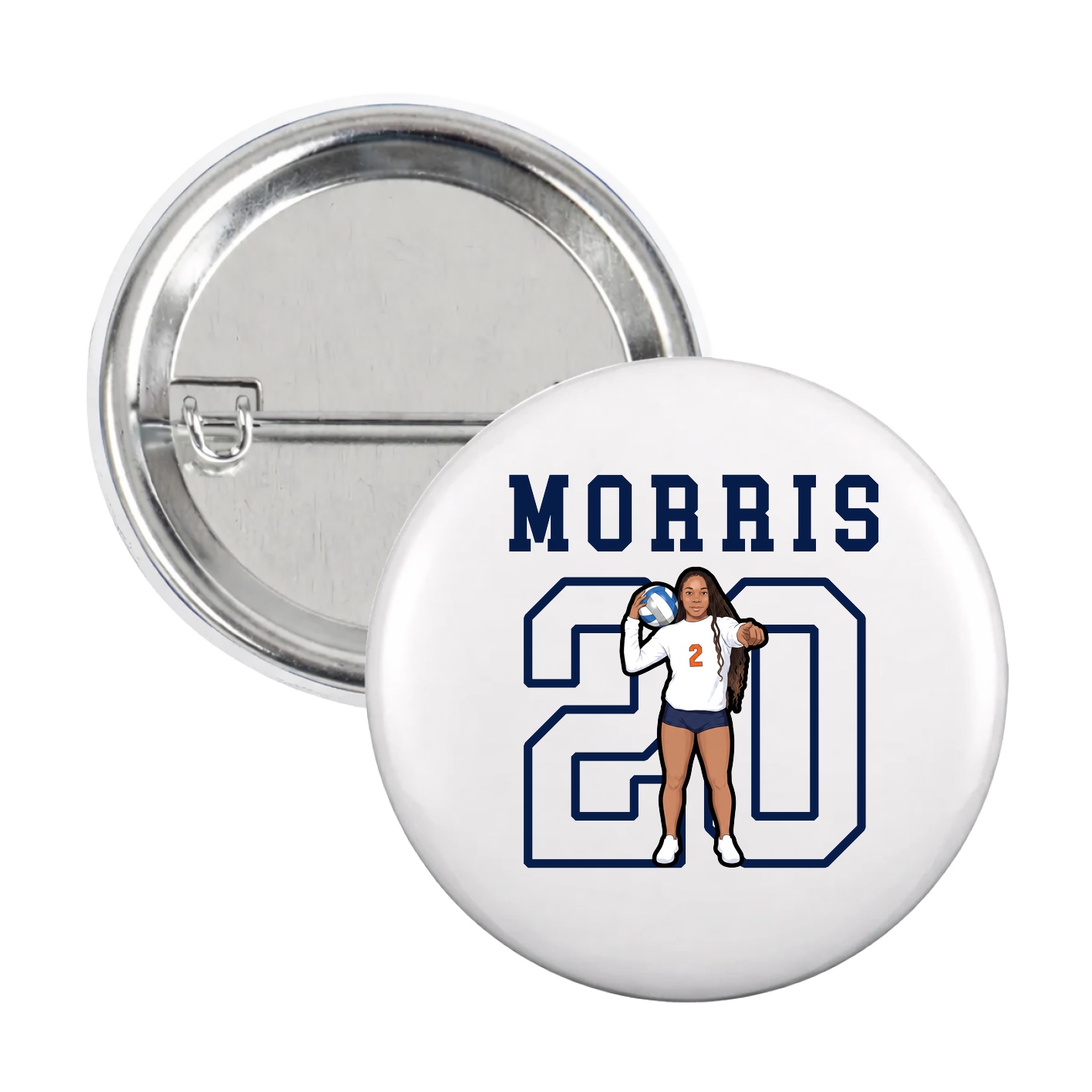 Game Day Button — Shirsey in White