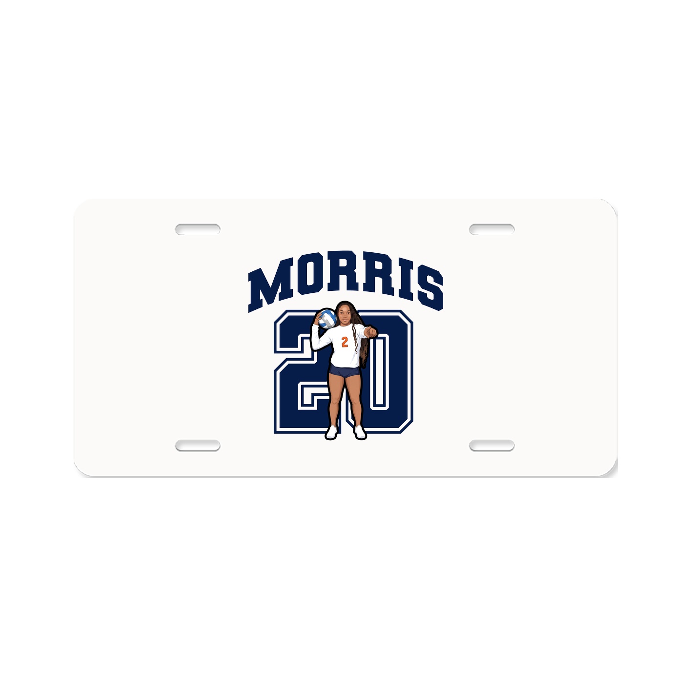License Plate — Number in Classic