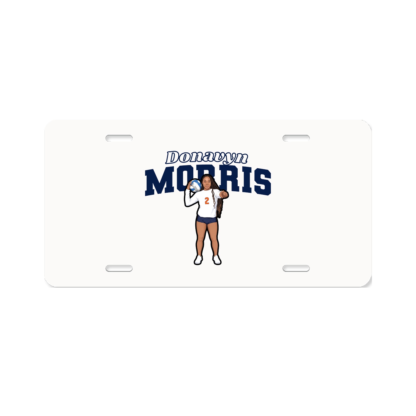 License Plate — Name Arch in Classic