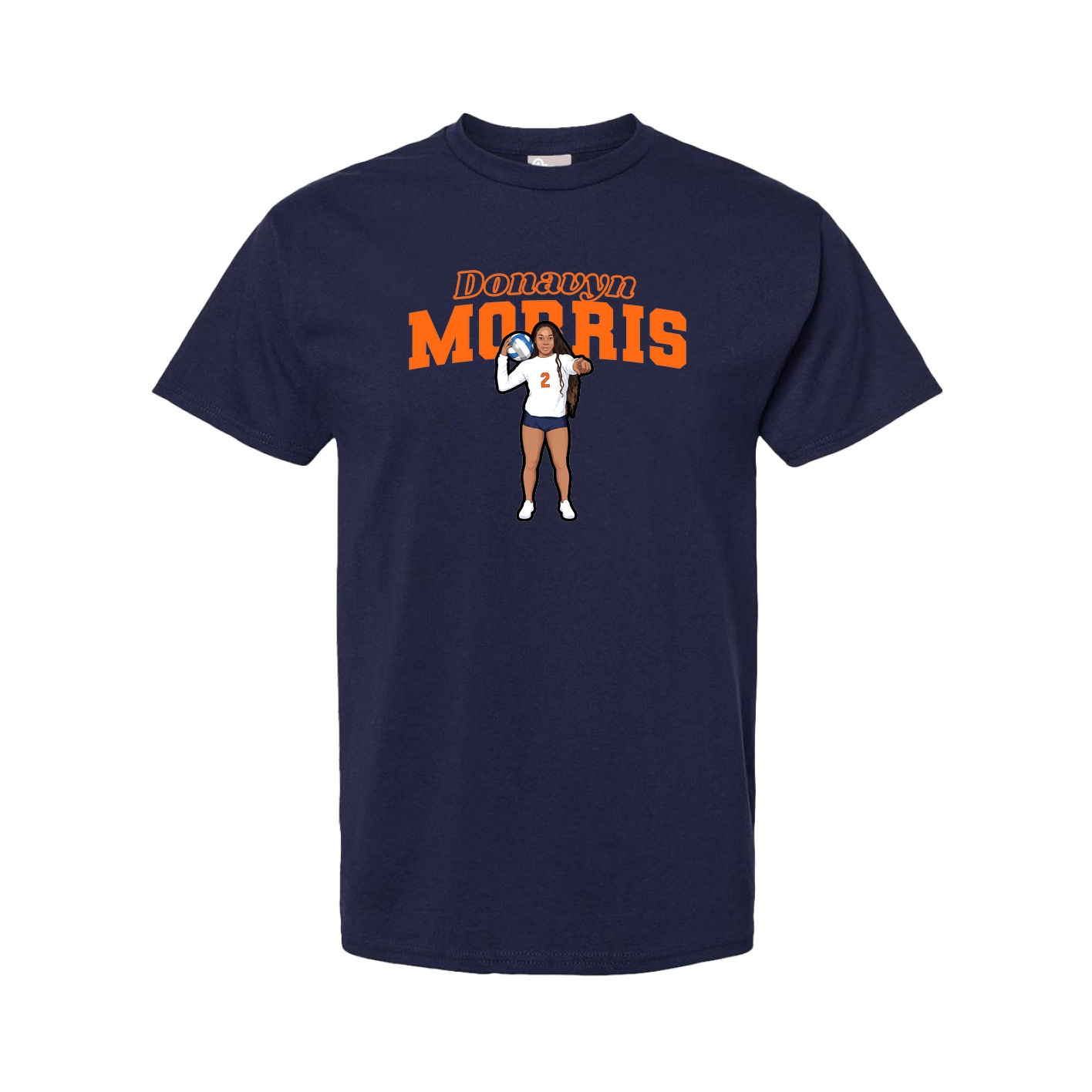 Youth Tee — Name Arch in Navy
