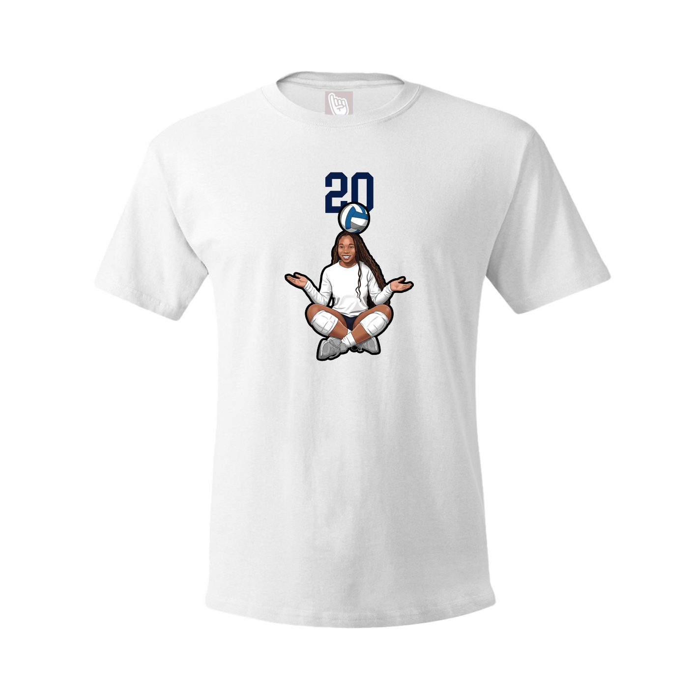 Tee — Number Top in White