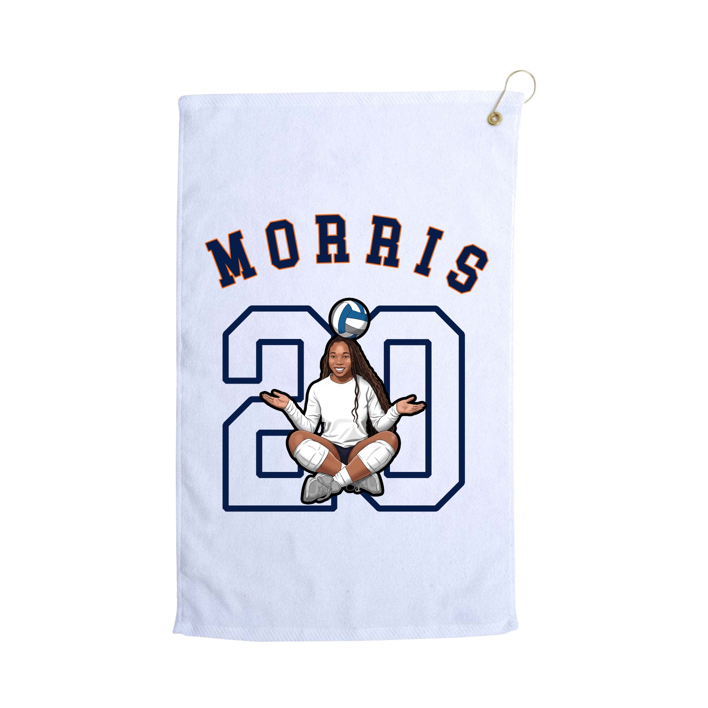 Golf Towel — Shirsey Arch in White