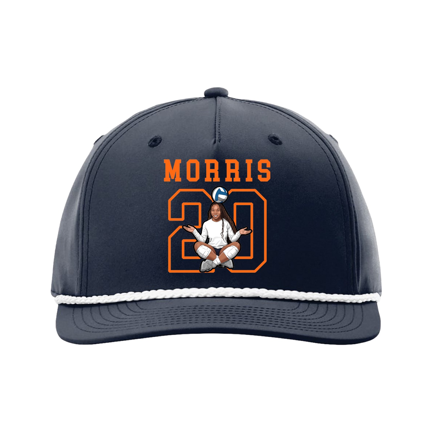 Five-Panel Classic Rope Cap — Shirsey in Navy
