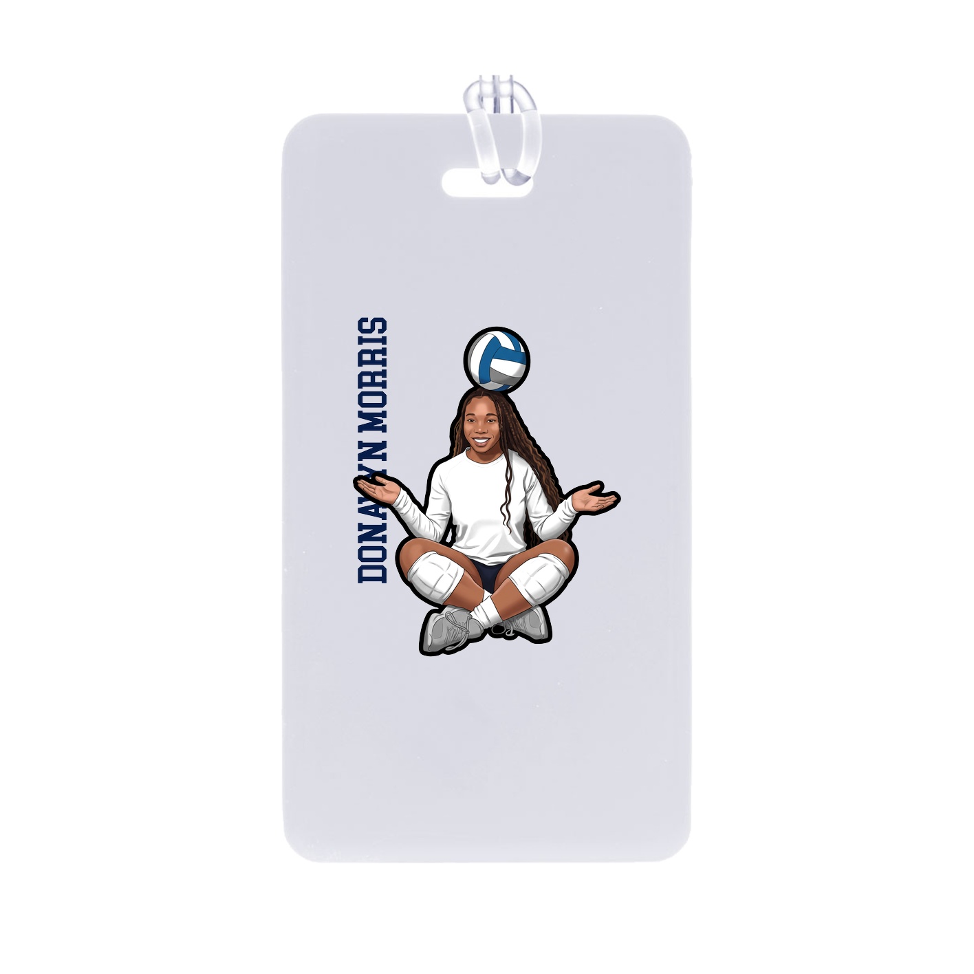 Bag Tag — Name Vertical in Classic
