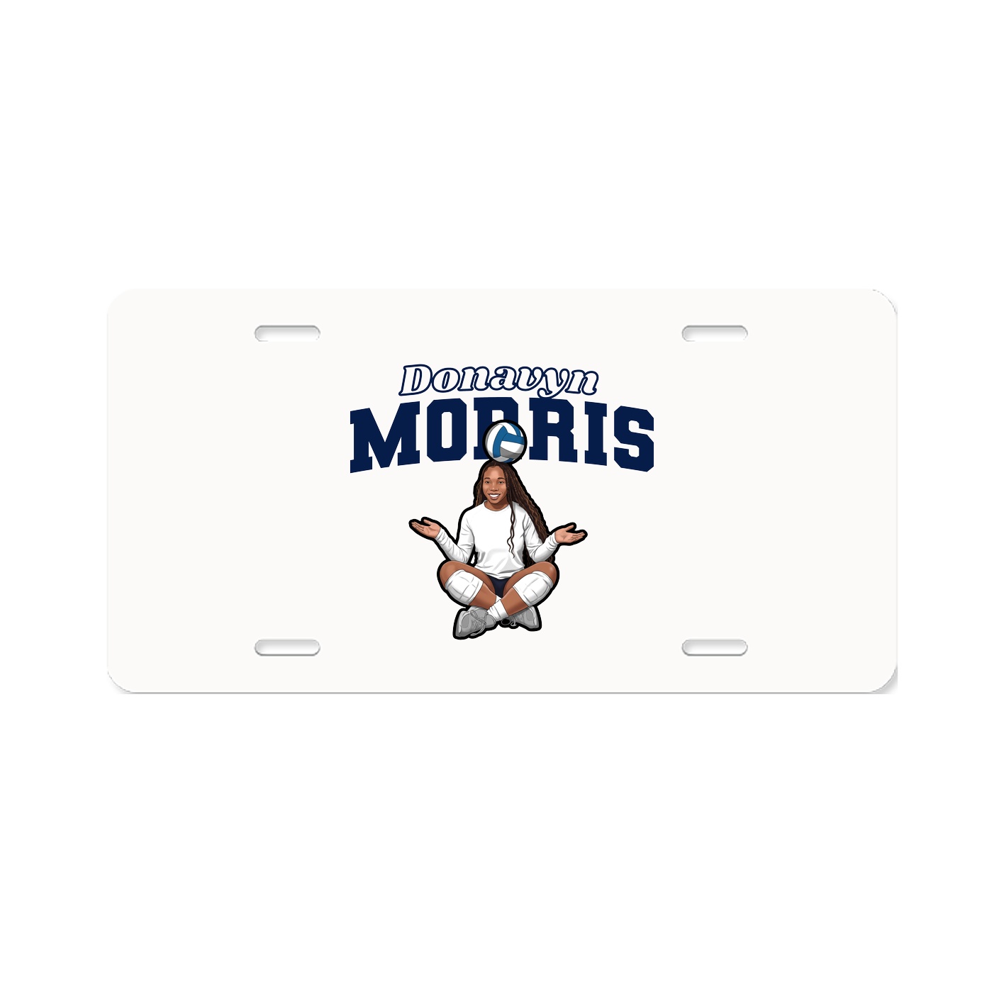 License Plate — Name Arch in Classic