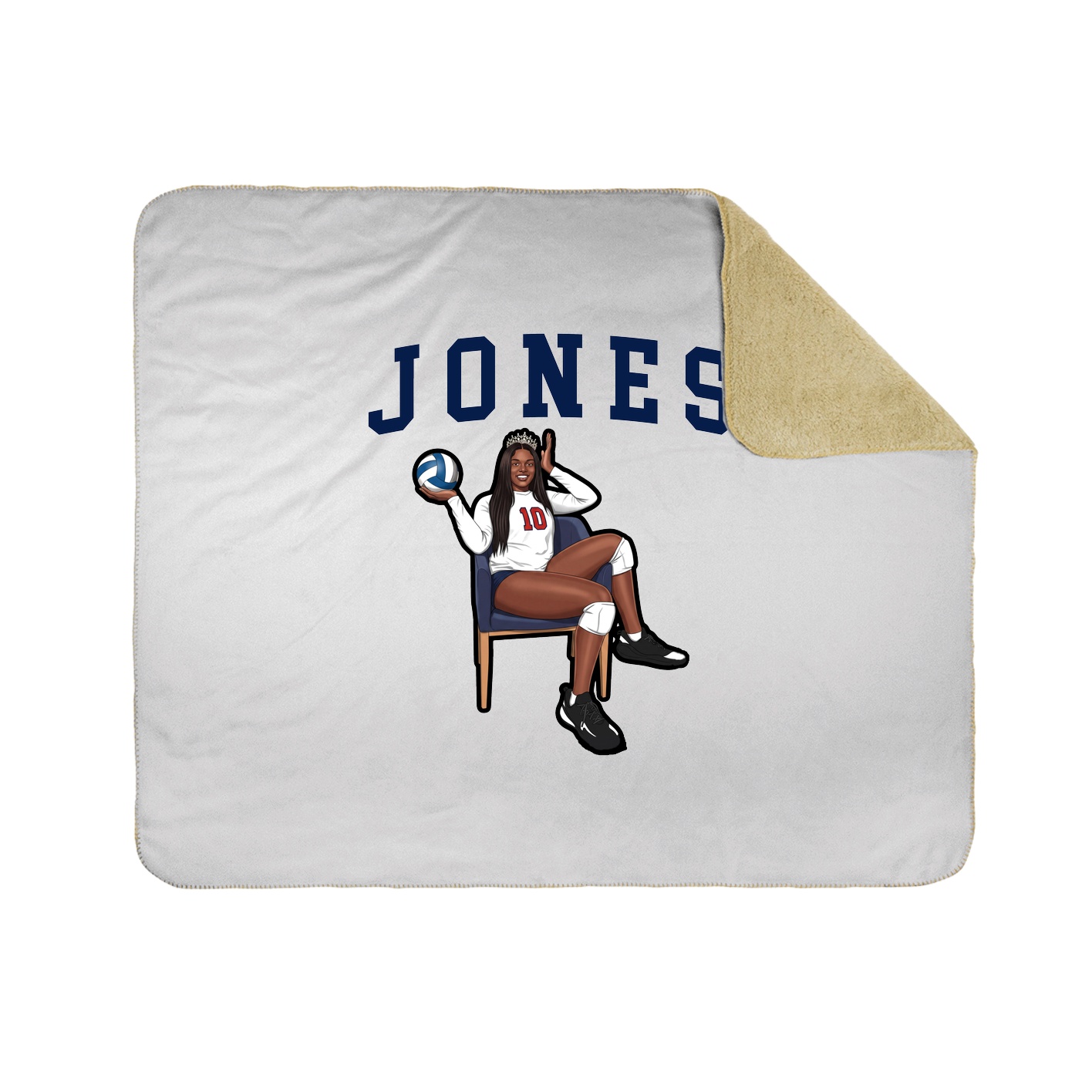 Throw Blanket — Shirsey in White