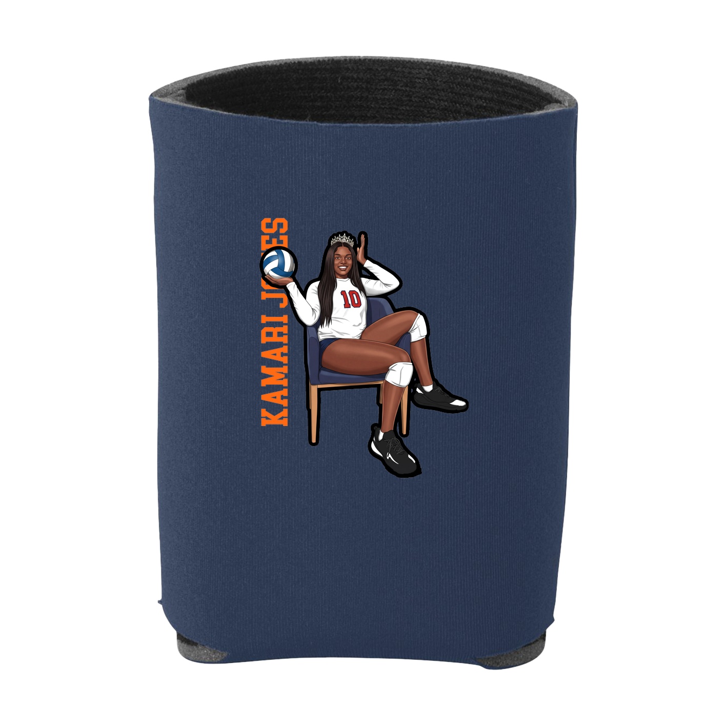 Can Holder — Name Vertical in Navy