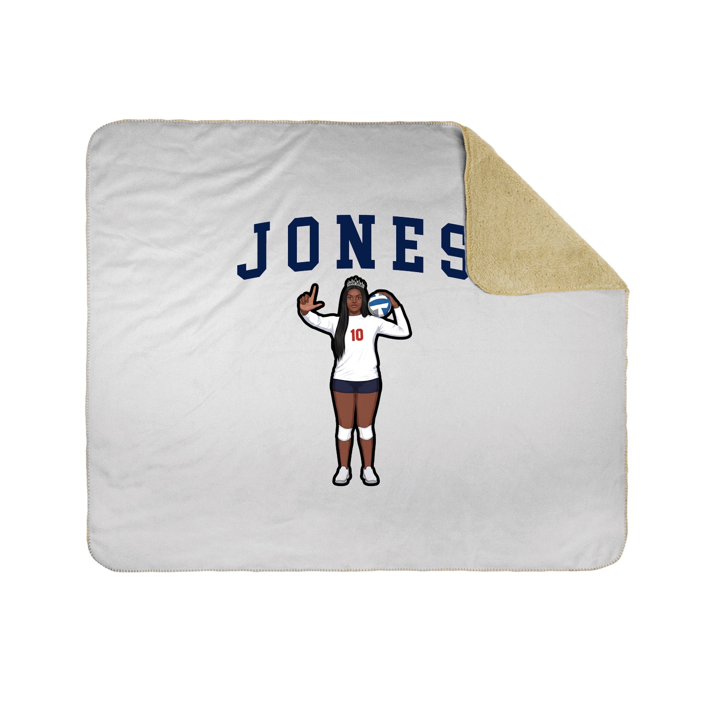 Throw Blanket — Shirsey in White