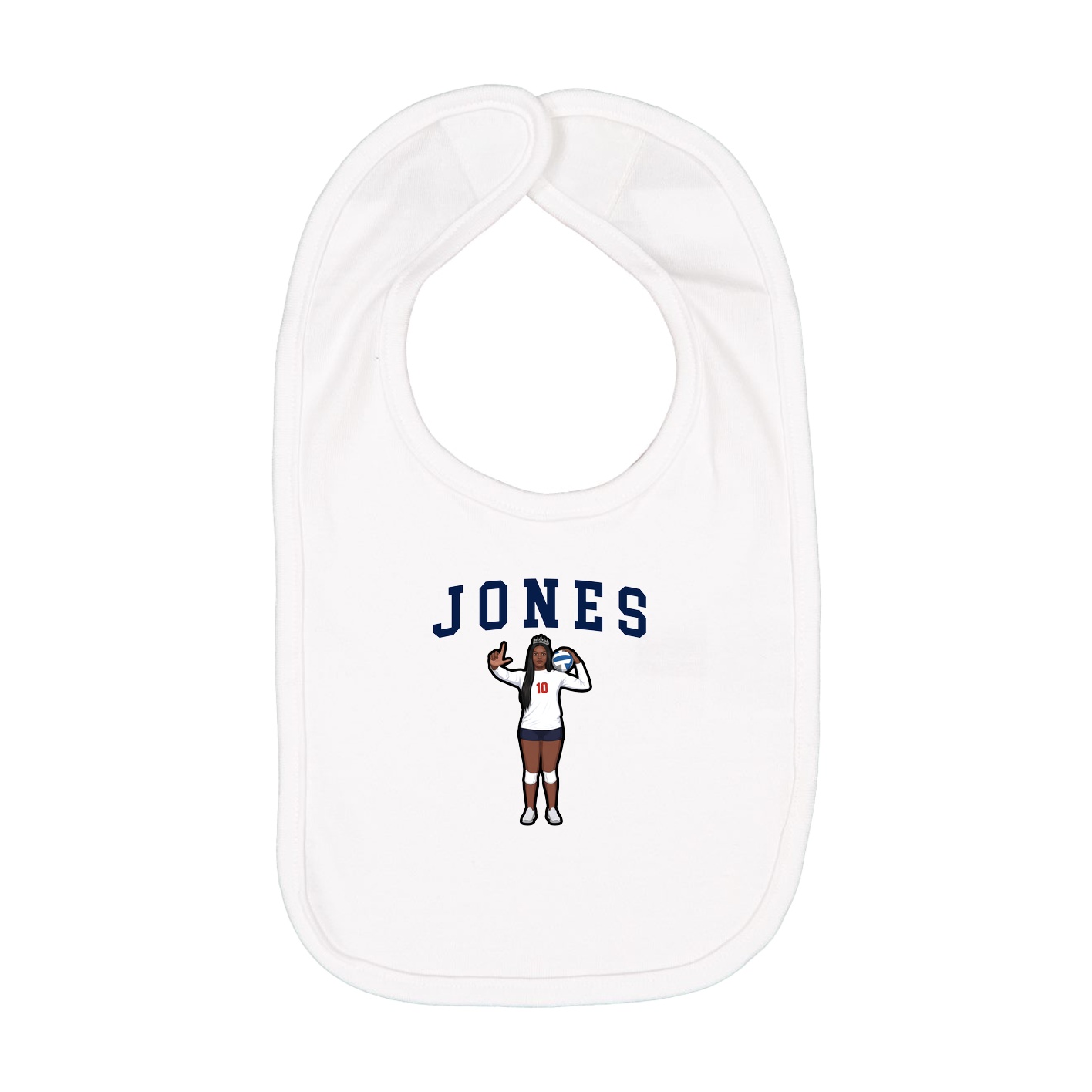 Infant Bib — Shirsey in White