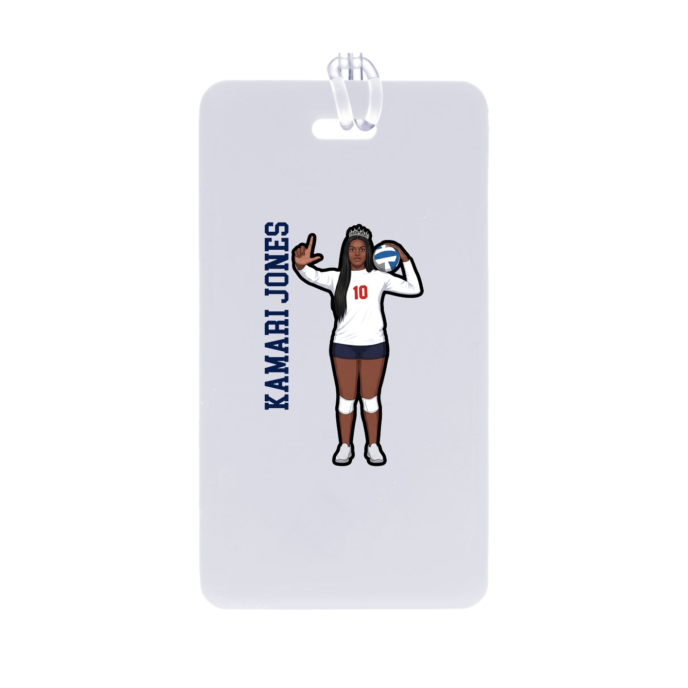 Bag Tag — Name Vertical in Classic