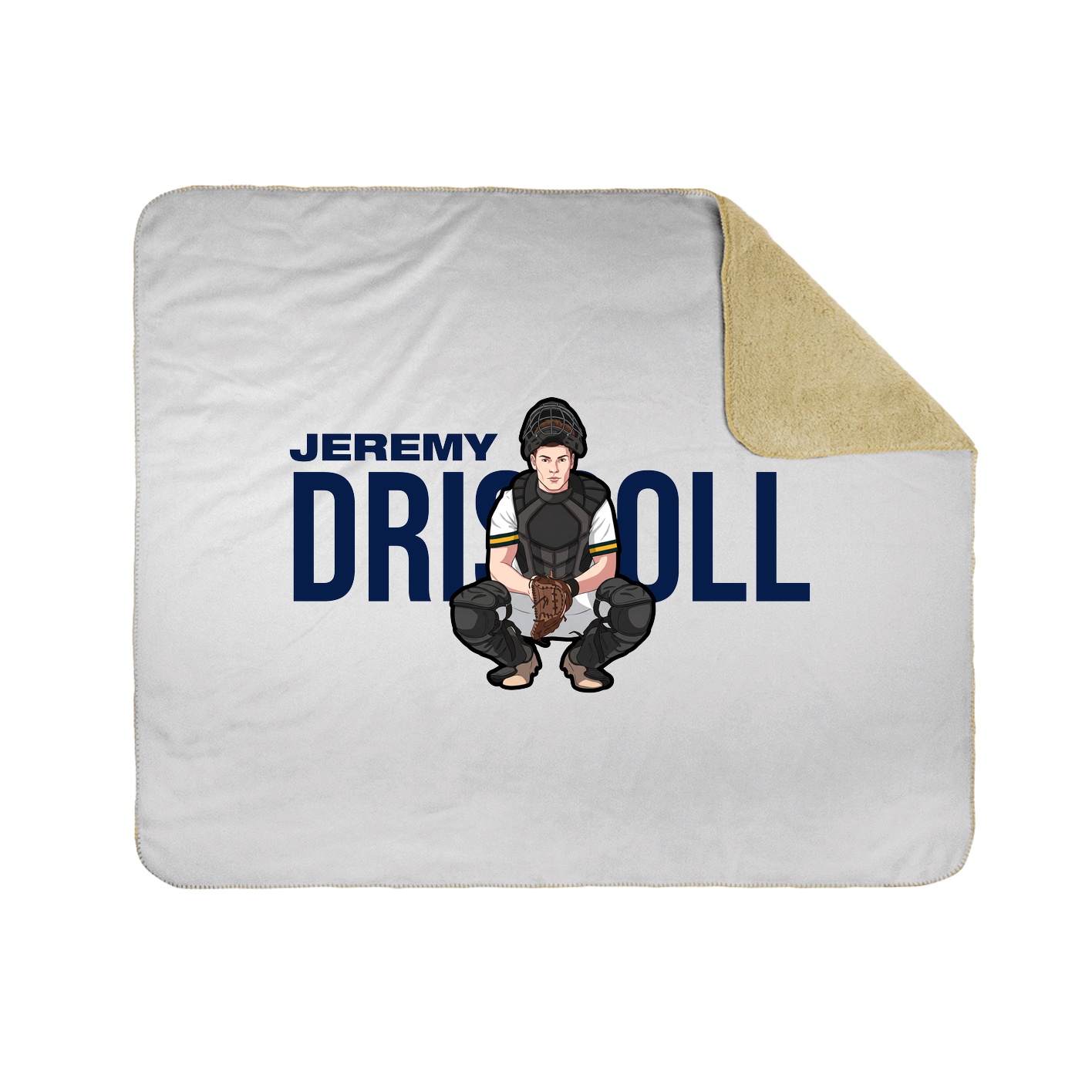 Throw Blanket — Player Name in White