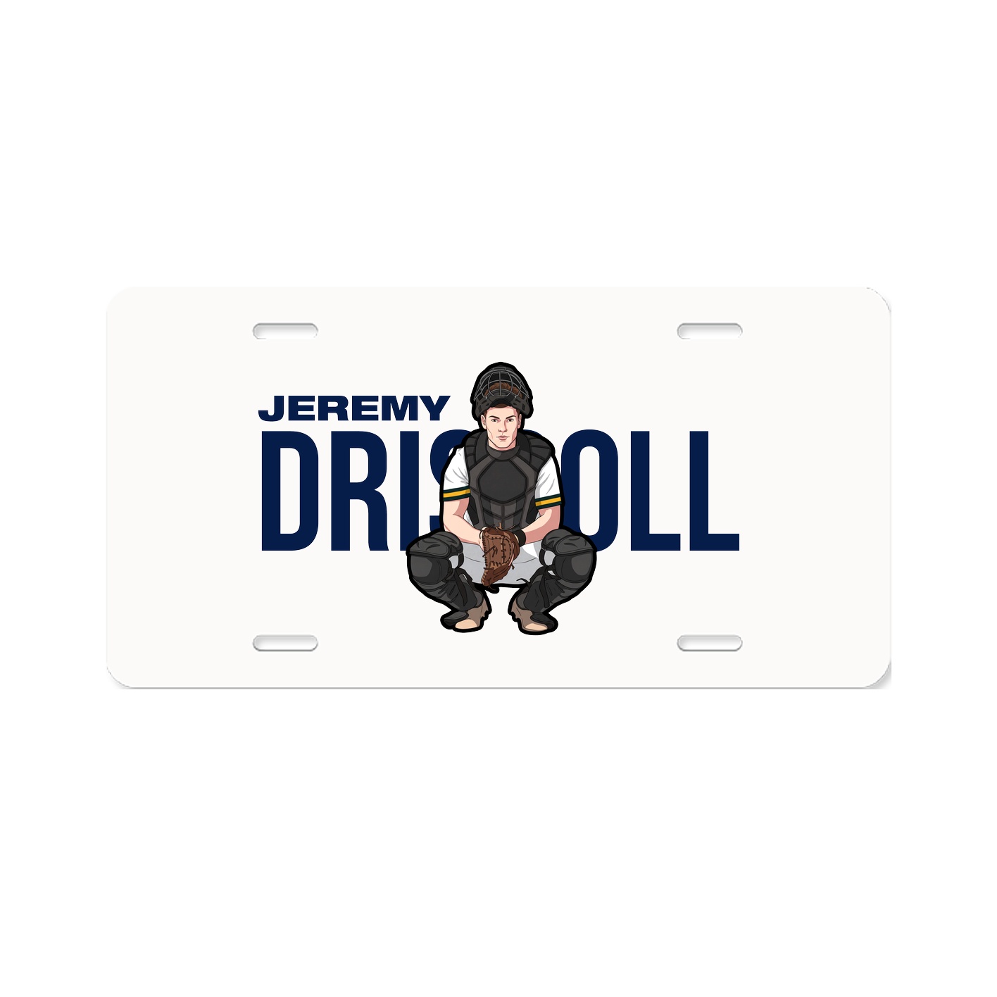 License Plate — Player Name in Classic