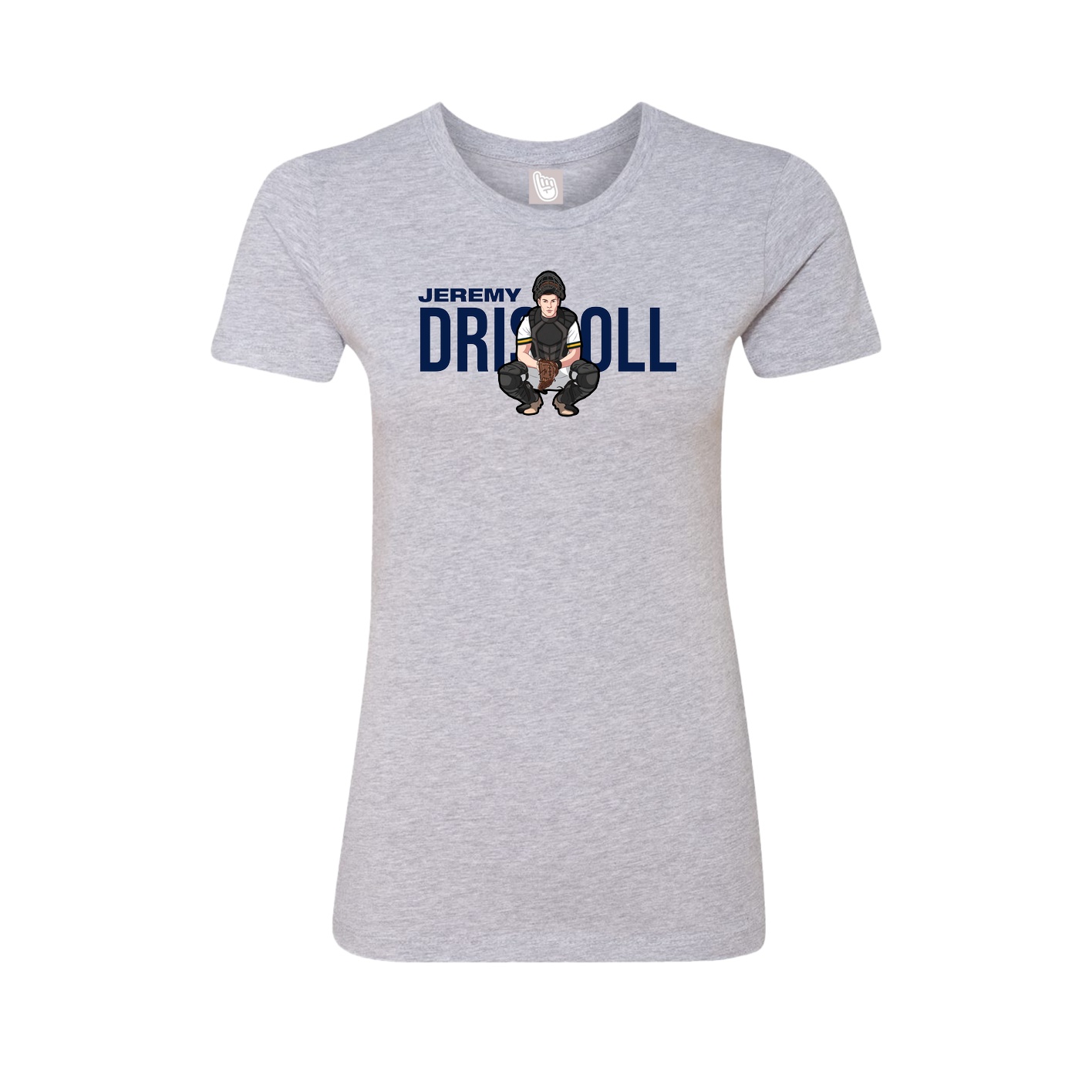 Womens Tee — Player Name in Grey
