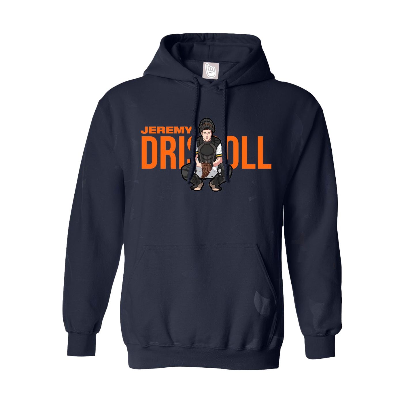 Youth Hoodie — Player Name in Navy