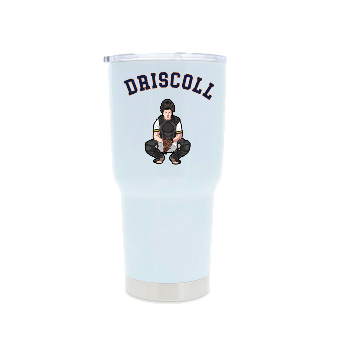 30oz Stainless Steel Tumbler — Shirsey Arch in White