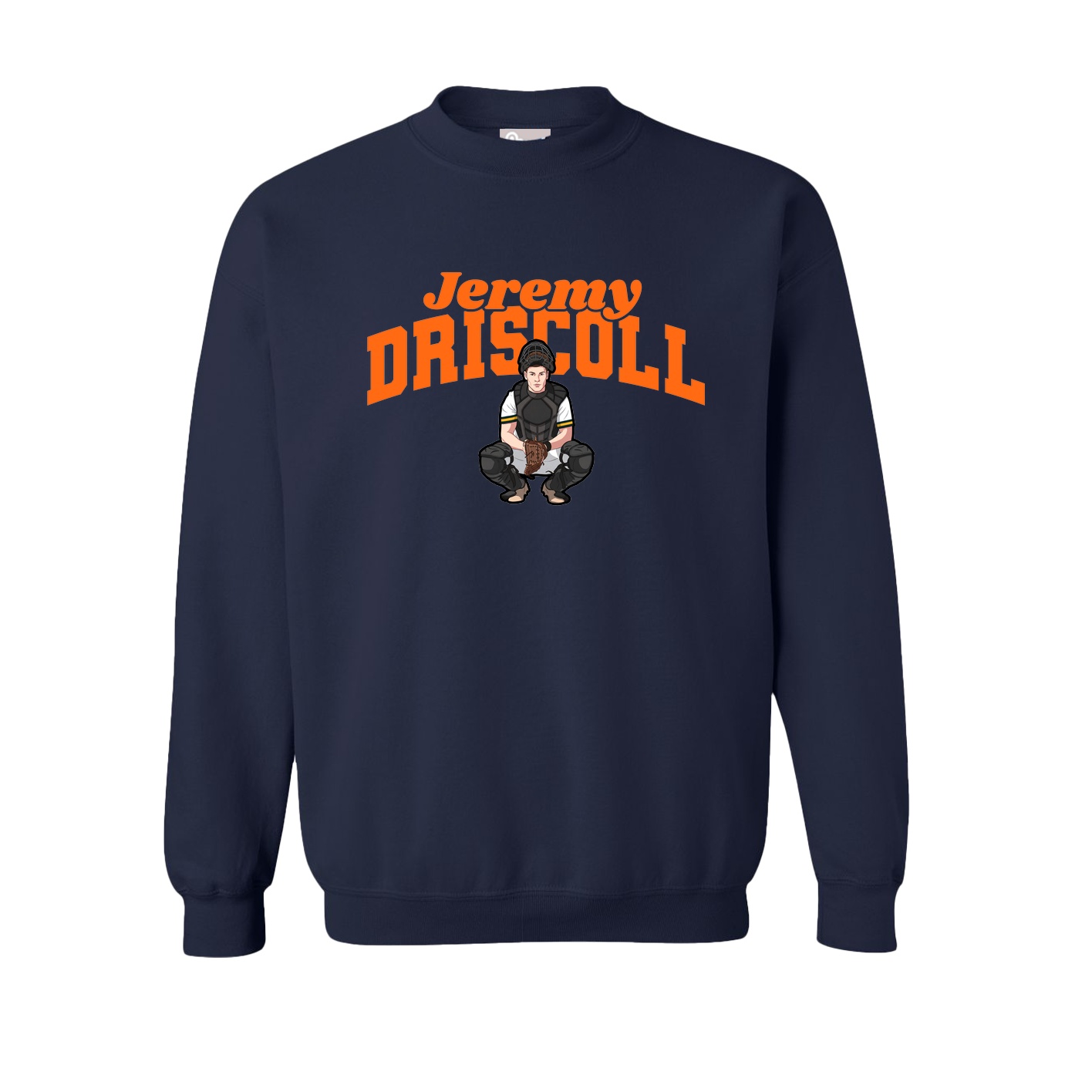 Fleece Crew — Signature Arch in Navy