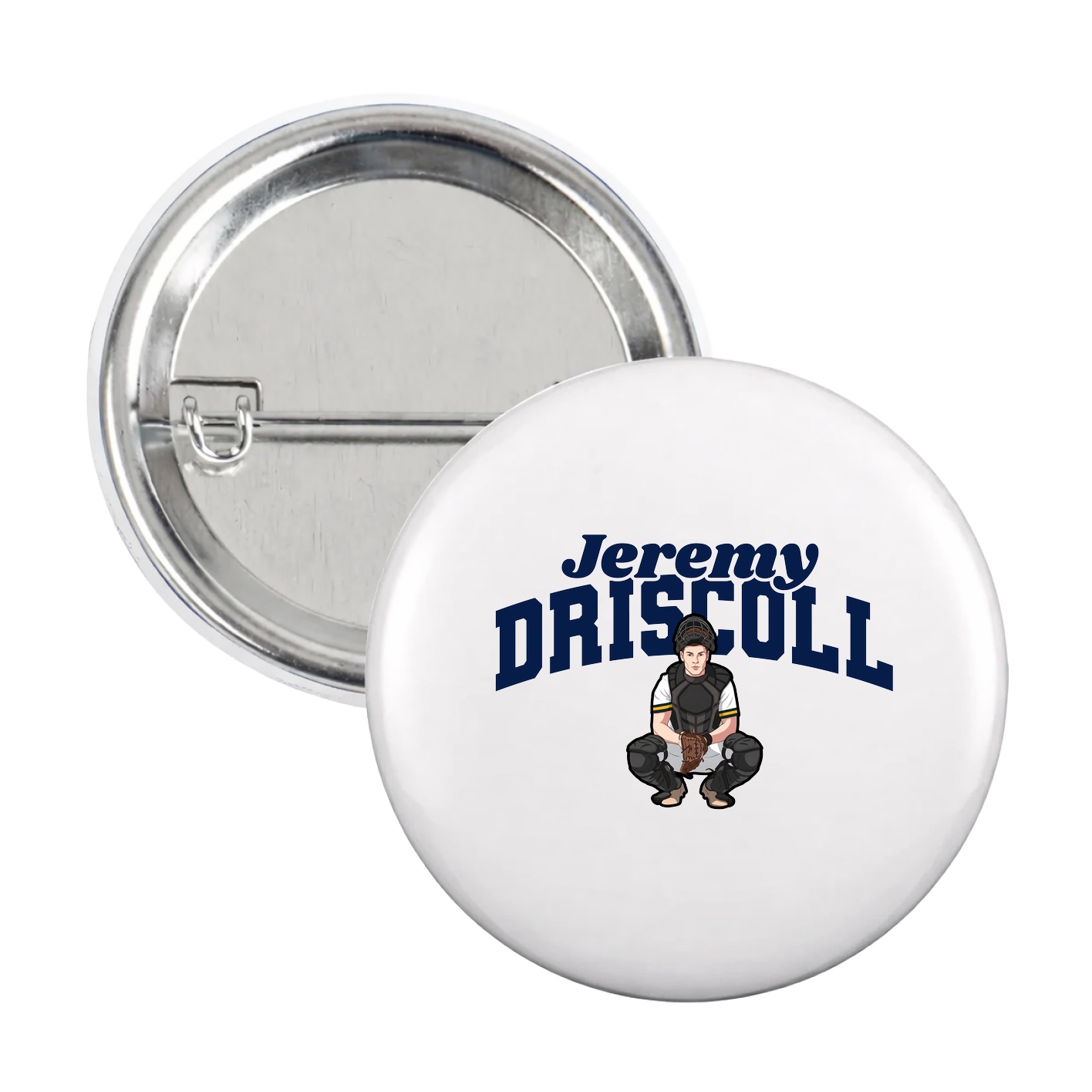 Game Day Button — Signature Arch in White