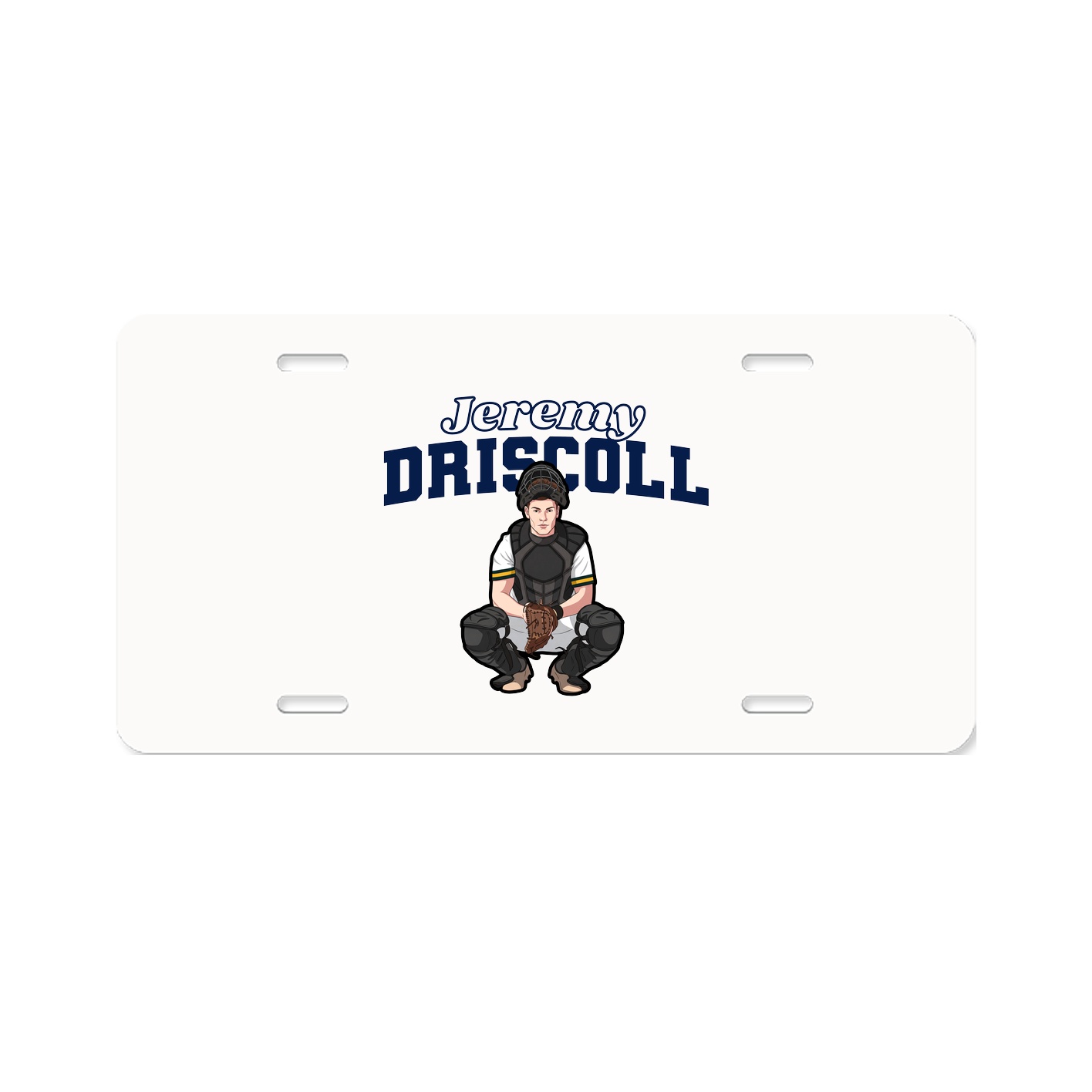 License Plate — Name Arch in Classic