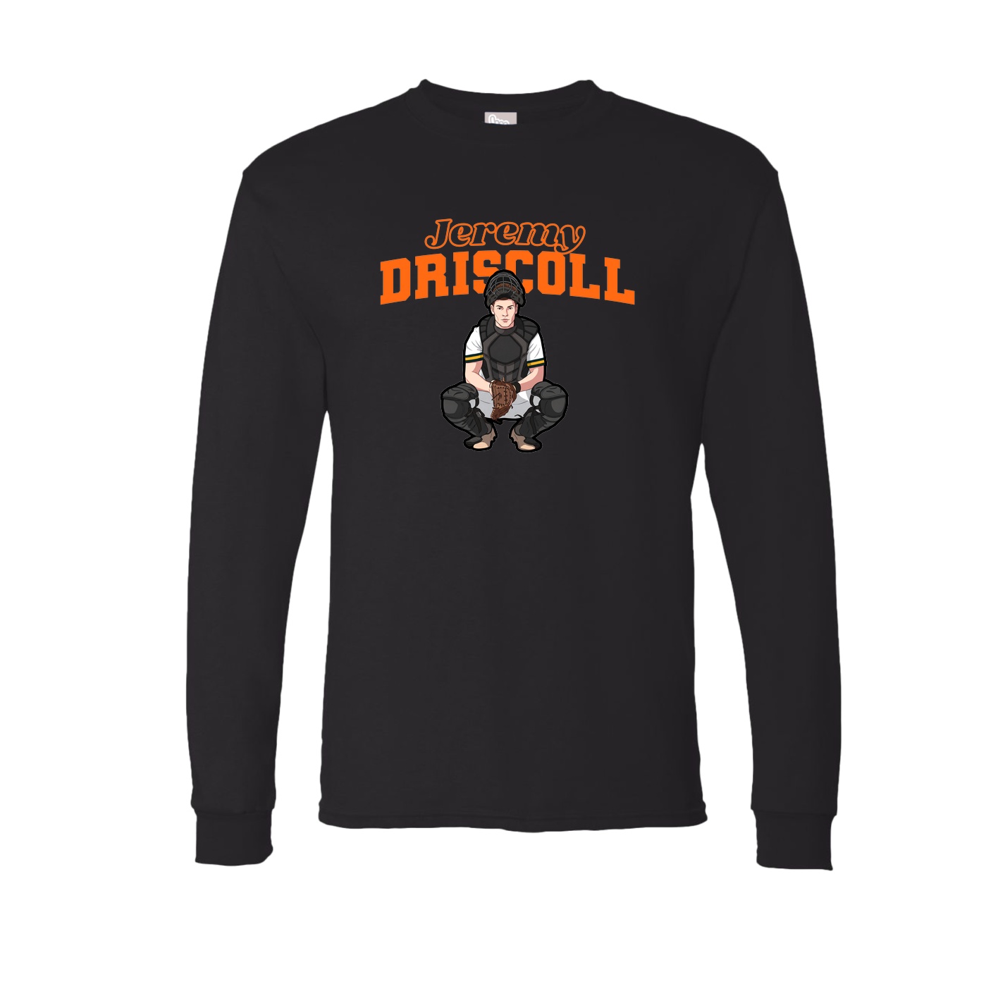 Long Sleeve Tee — Name Arch in Black