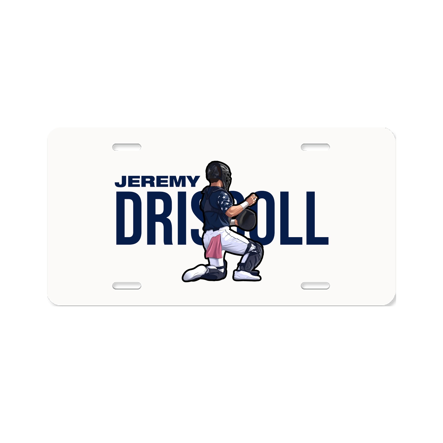 License Plate — Player Name in Classic