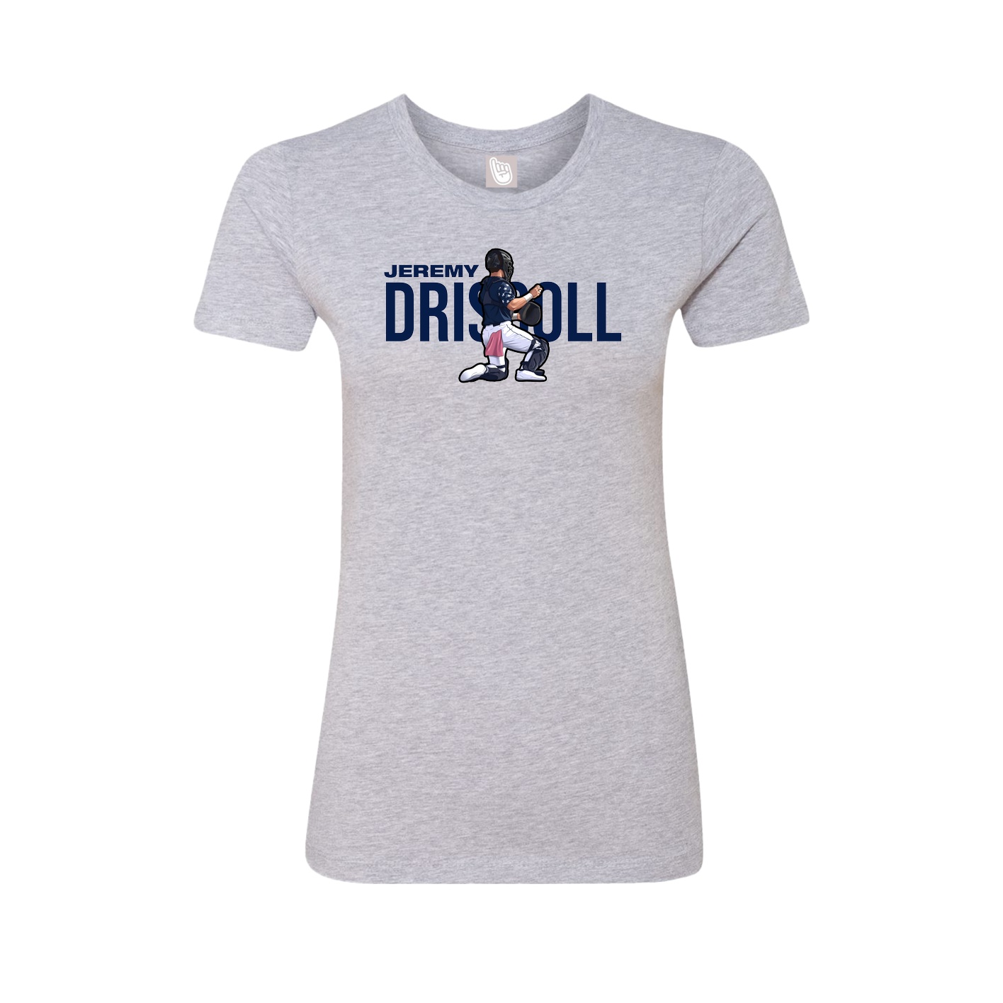 Womens Tee — Player Name in Grey